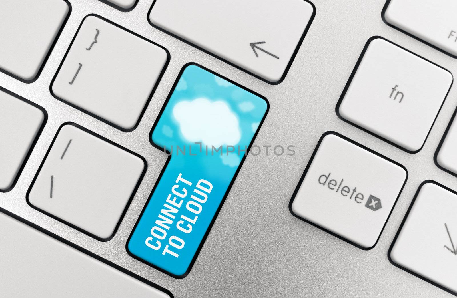 Cloud Computing Connect Button by bloomua