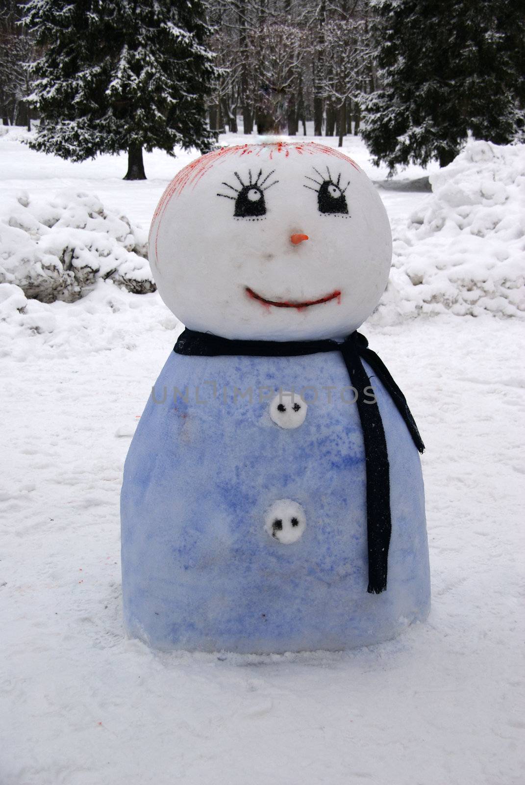 I have seen this snowman in city park of Tallinn, Estonia 