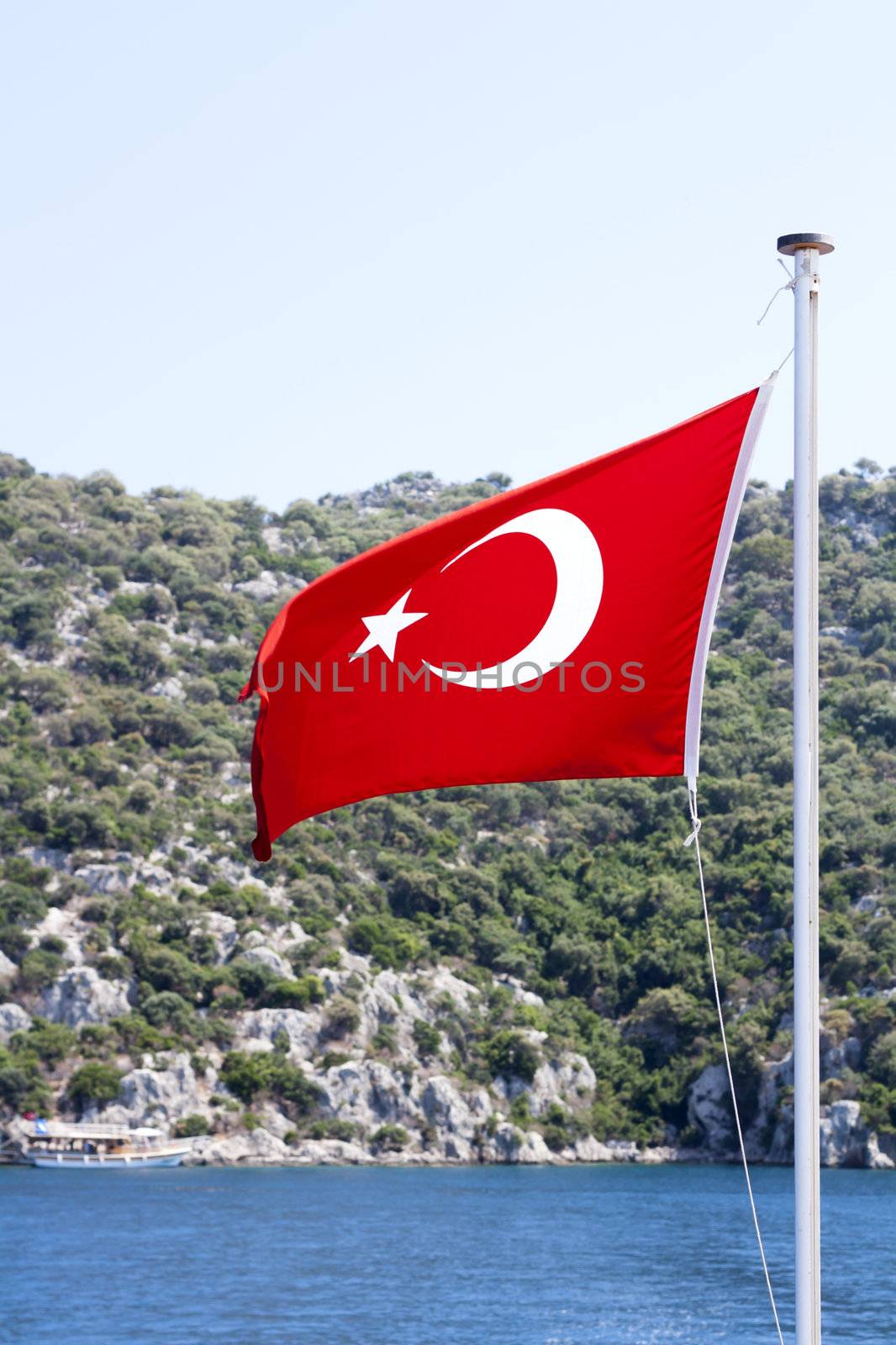Turkish flag by magraphics