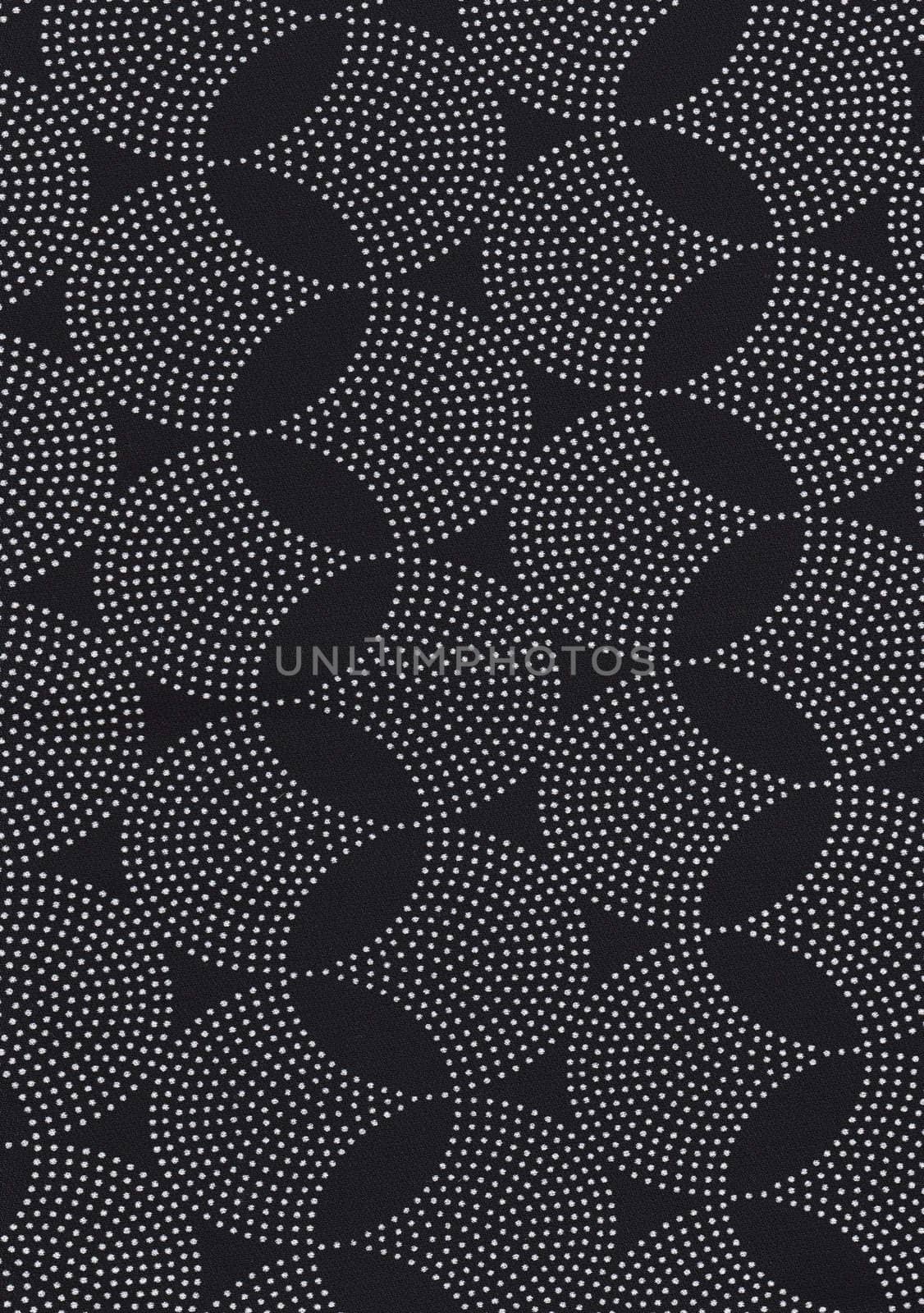black and silver texture fabric design shape round pattern backg by jeremywhat