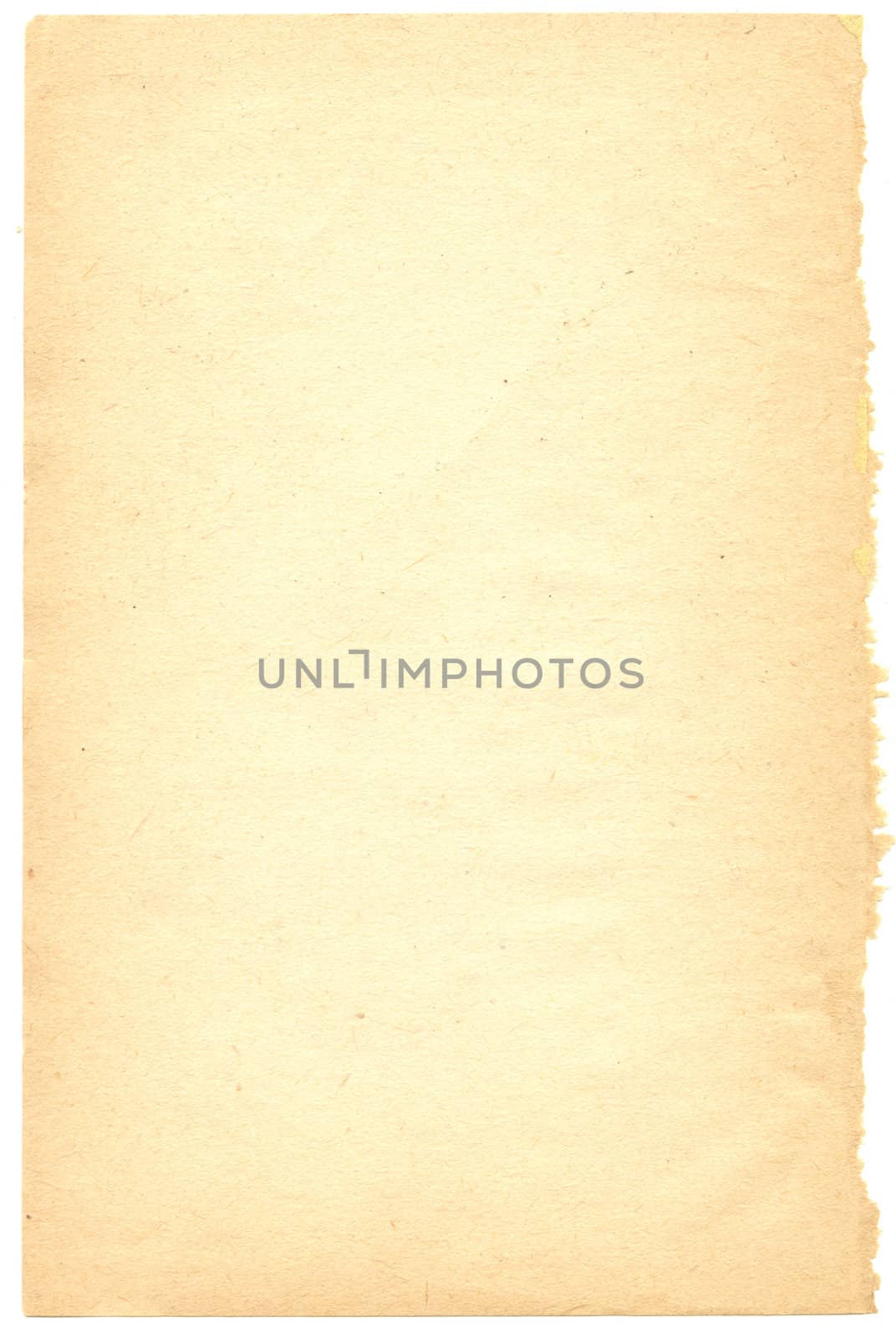 Old antique paper from a book or note pad blank retro background