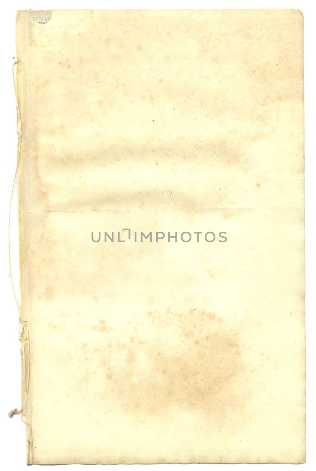 Old antique paper from a book or note pad blank retro background