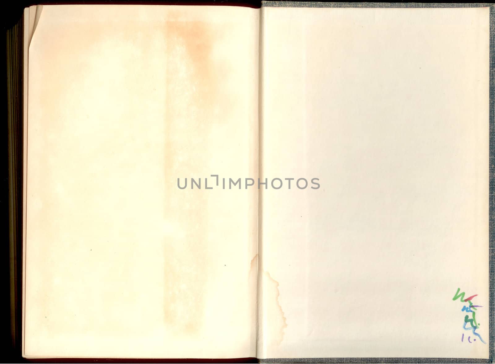 Old antique paper from a book or note pad blank retro background