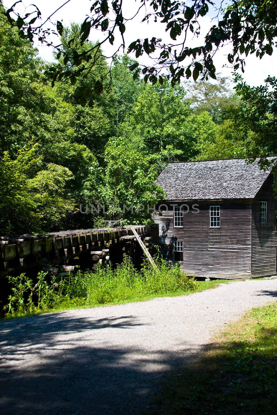 a grist mill in the smoky mountains national park