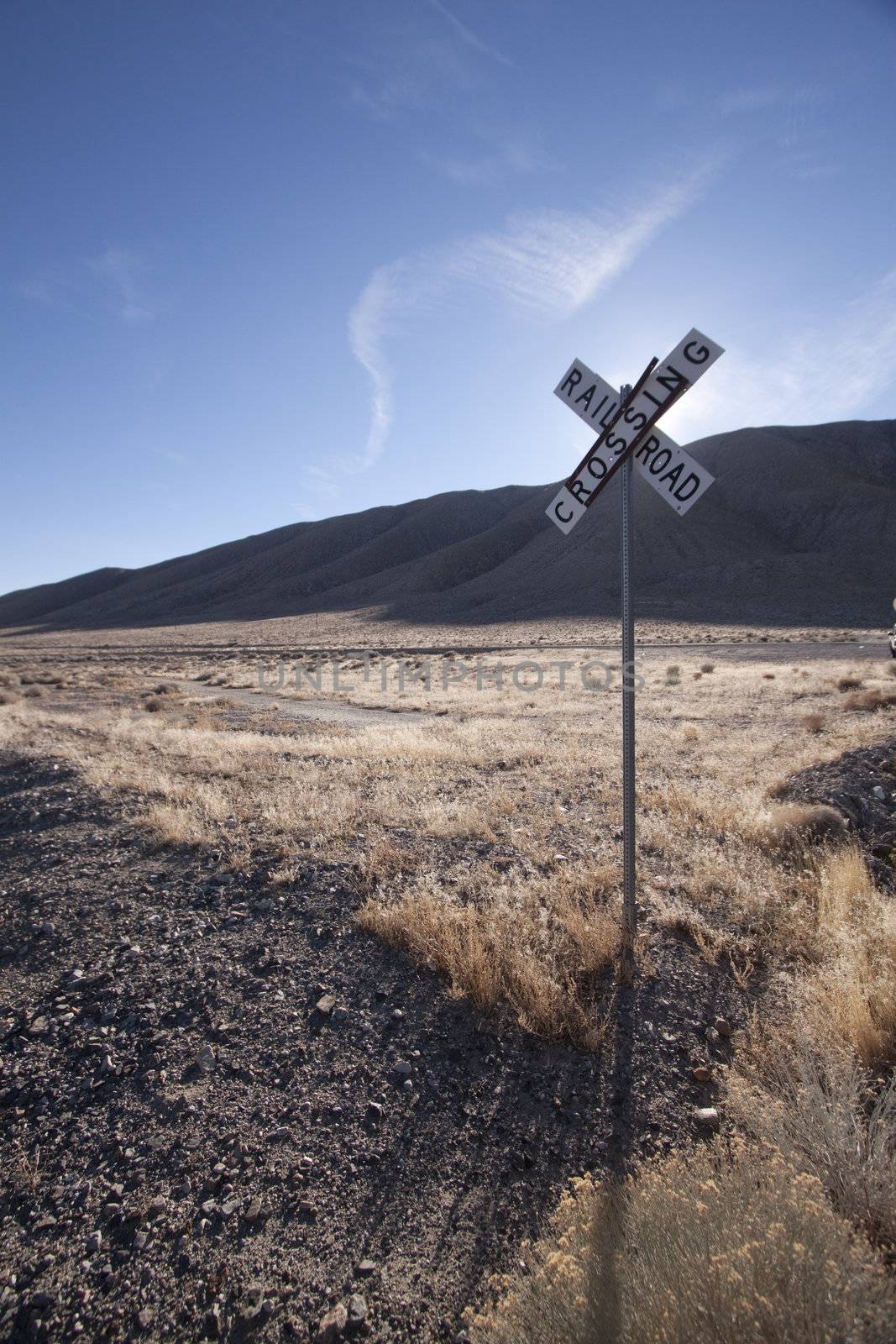 Steel railroad tracks for a train. landscape transportation trac by jeremywhat