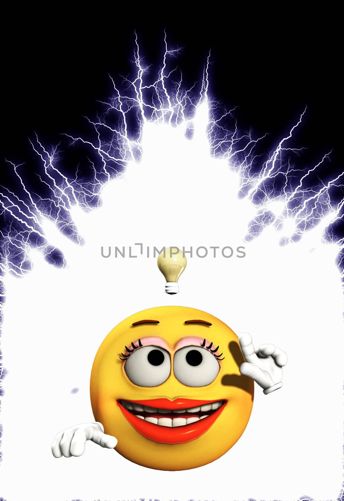 Conceptual image about having a great idea. 
