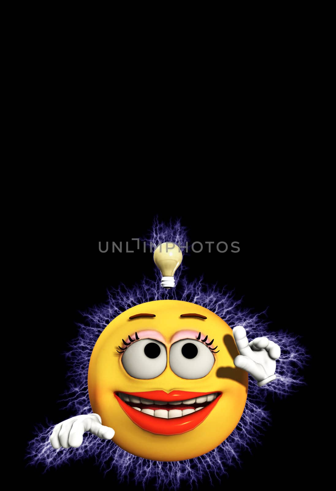 Conceptual image about having a great idea. 