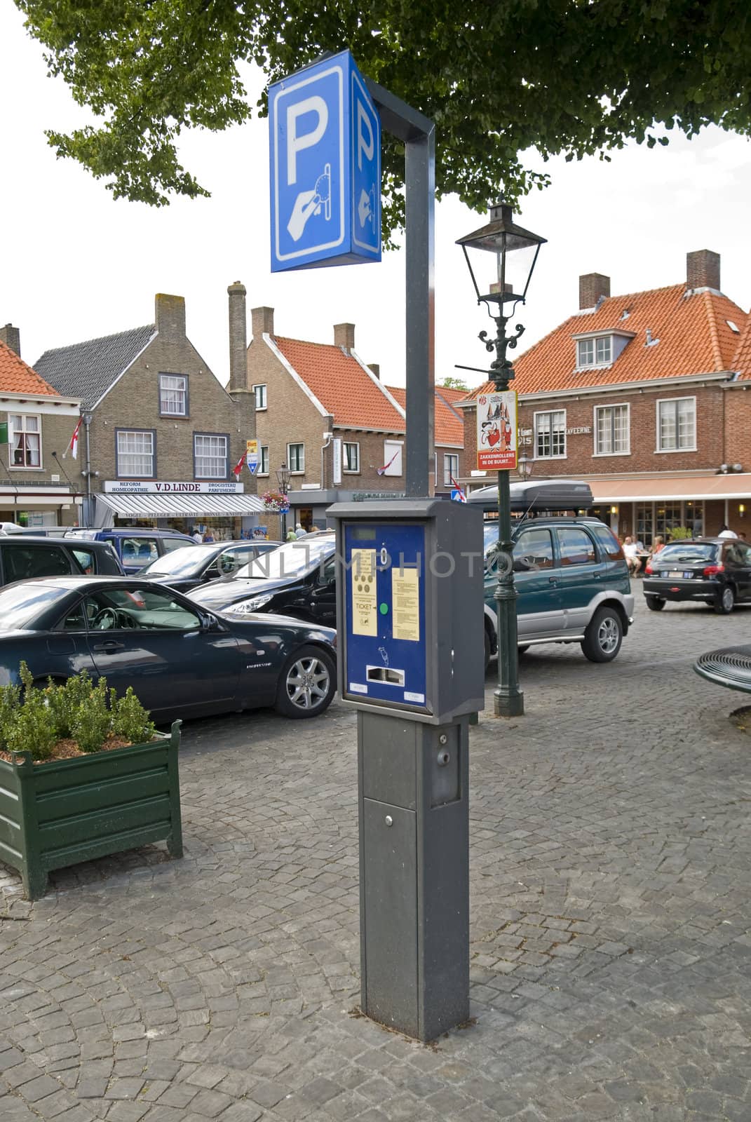 Parking meter in a dutch street