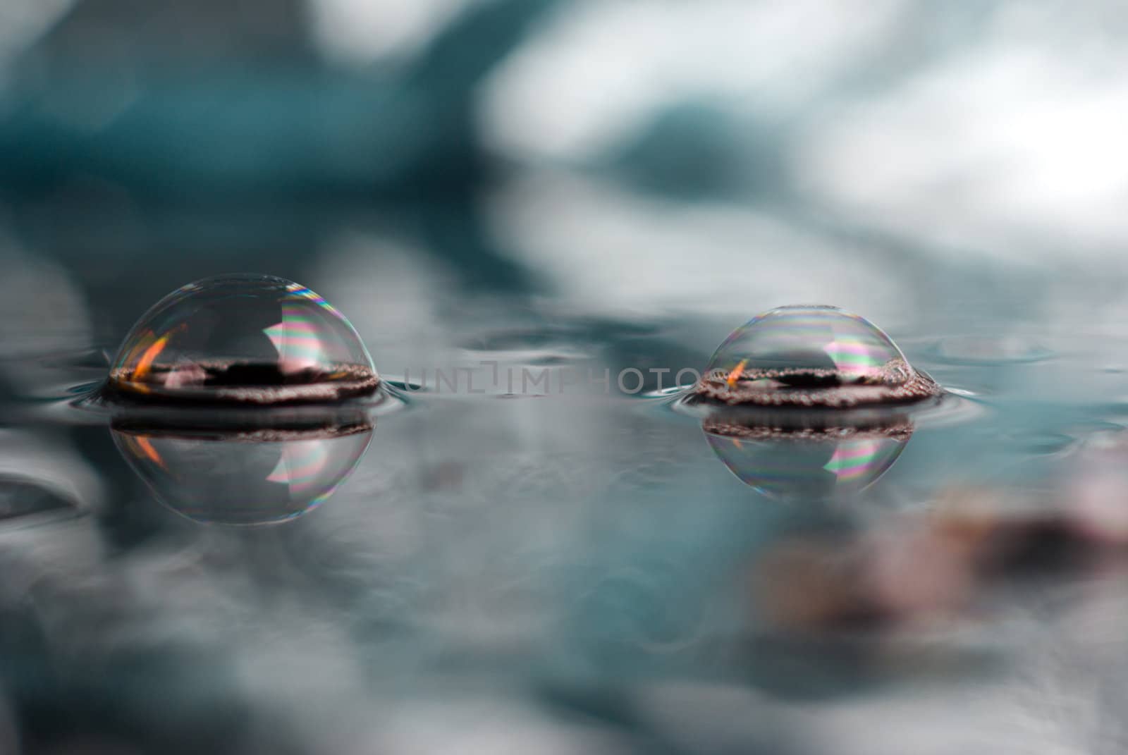 abstract scene17 ,soapy  bubble,mirror image,colour background