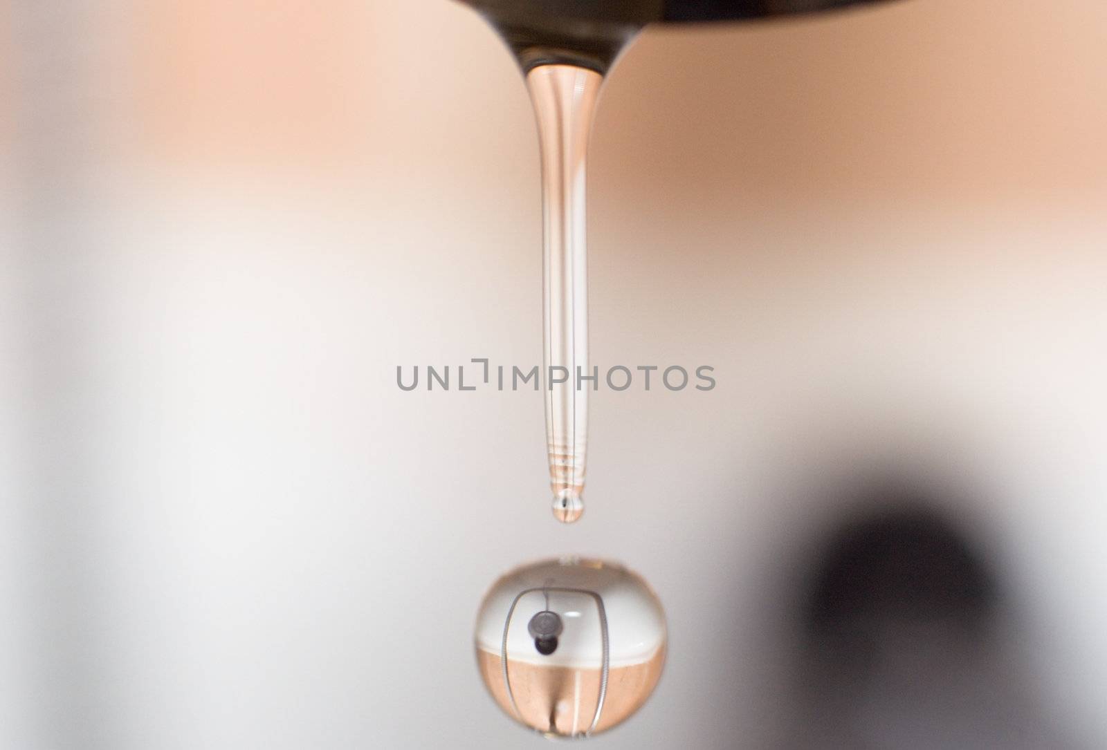 drop of water from faucet 1 by Alekcey