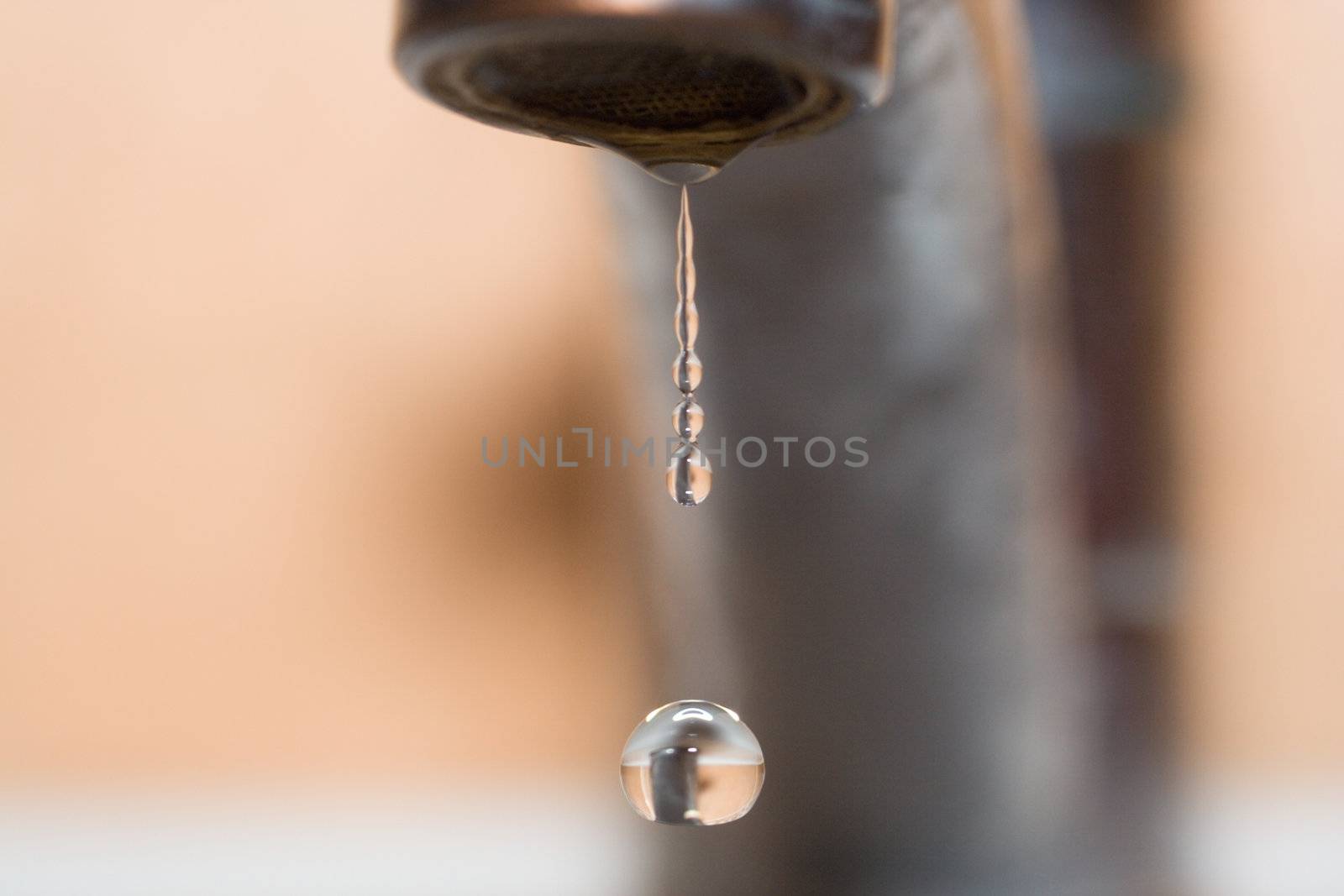 drop of water from faucet 2 by Alekcey