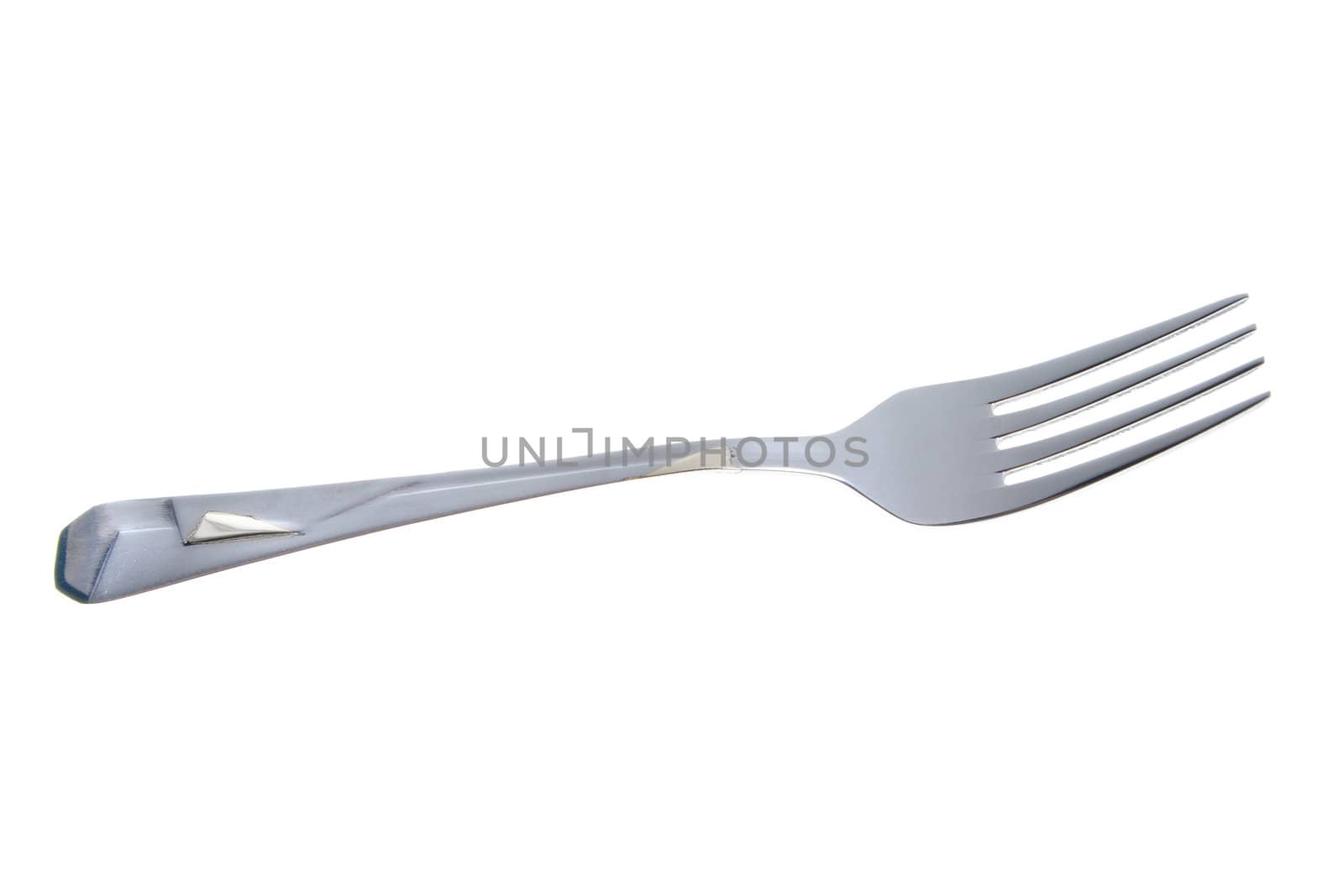 fork  Close-up on a white background