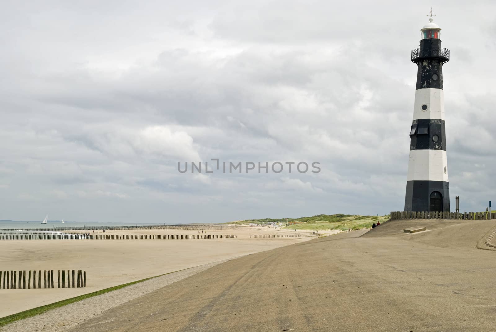 Lighthouse near Breskens in the Netherlands