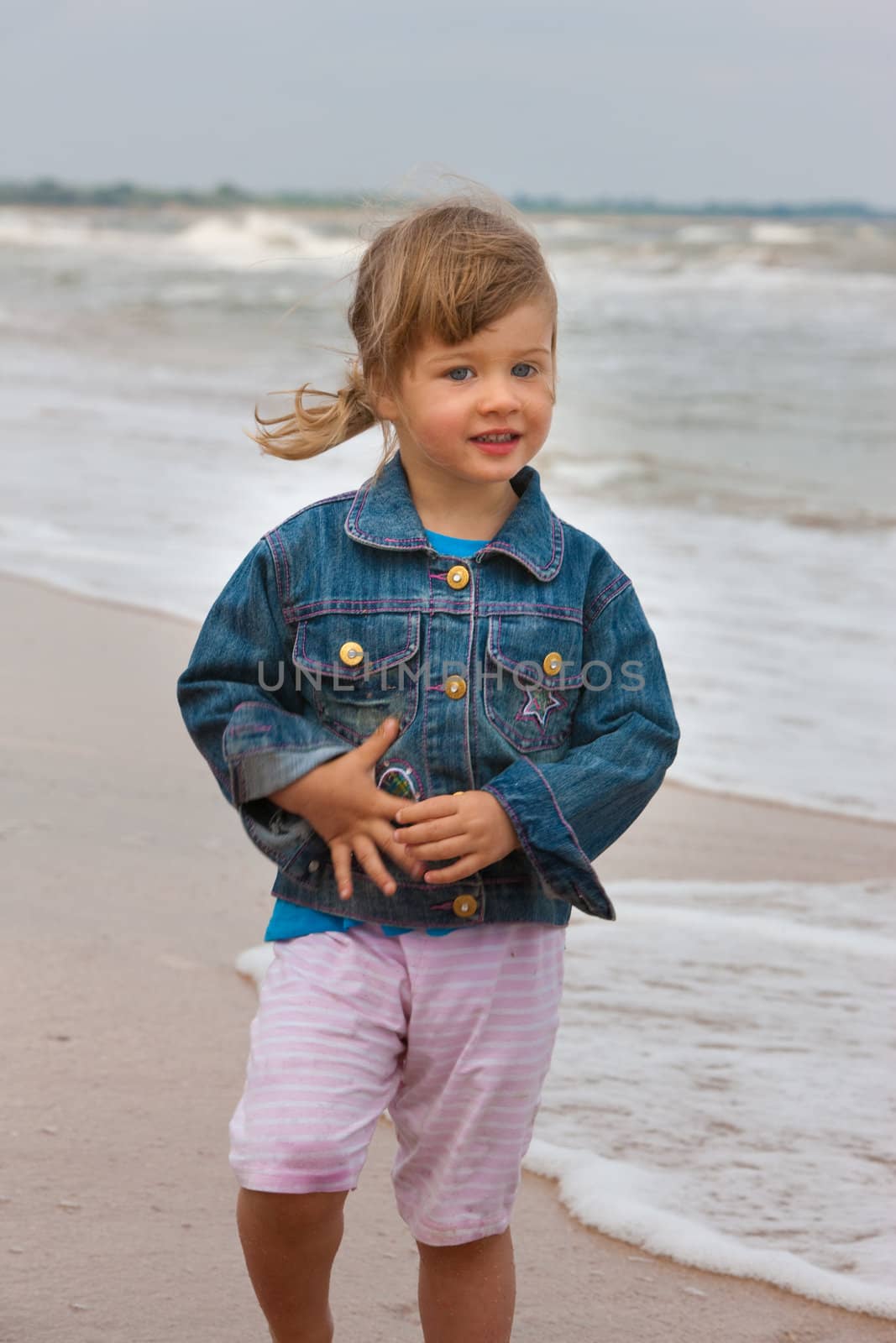 people series: little girl on the beach