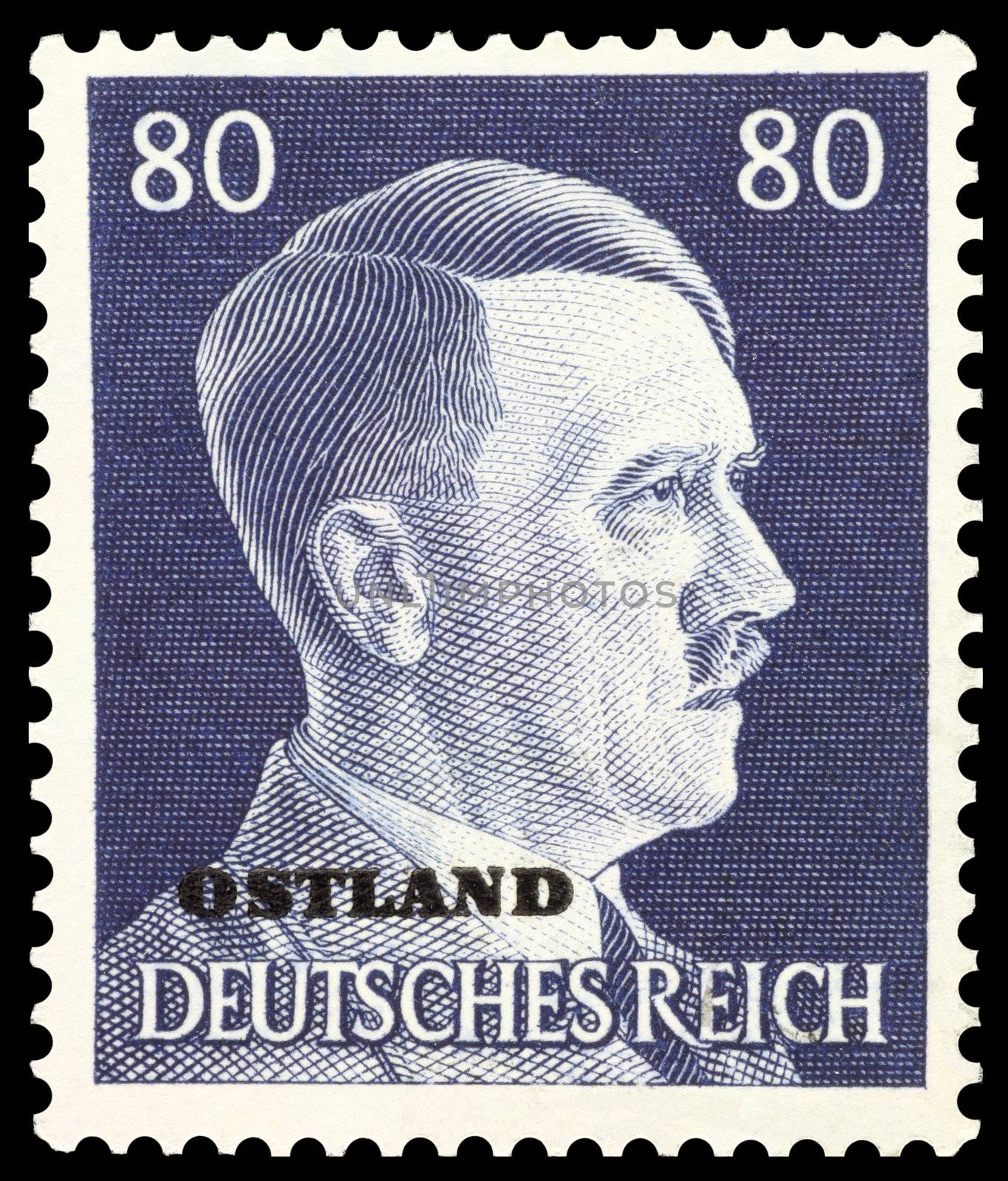 Adolf Hitler on German Stamp by Georgios