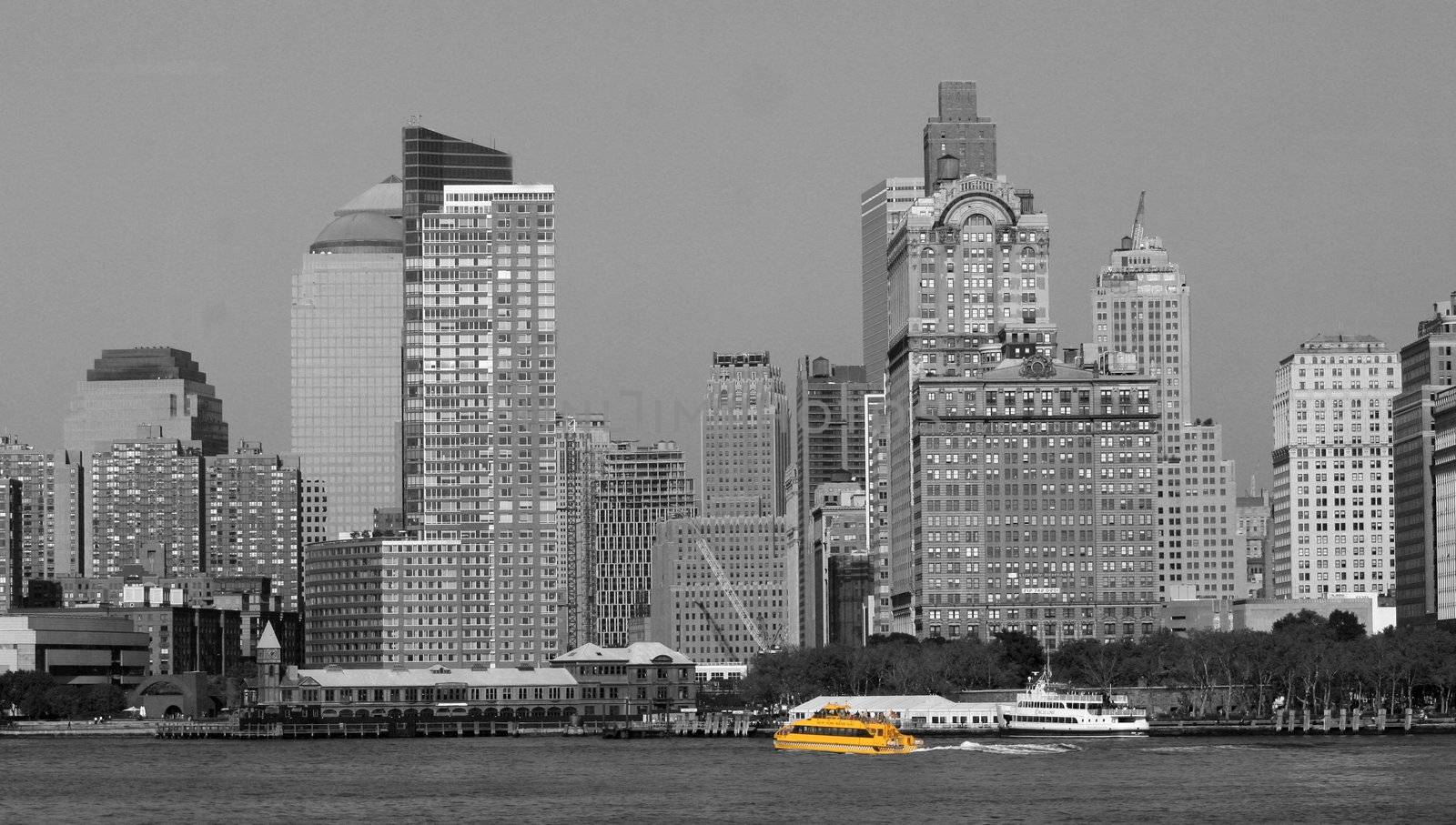 Yellow taxi boat by ThomasR