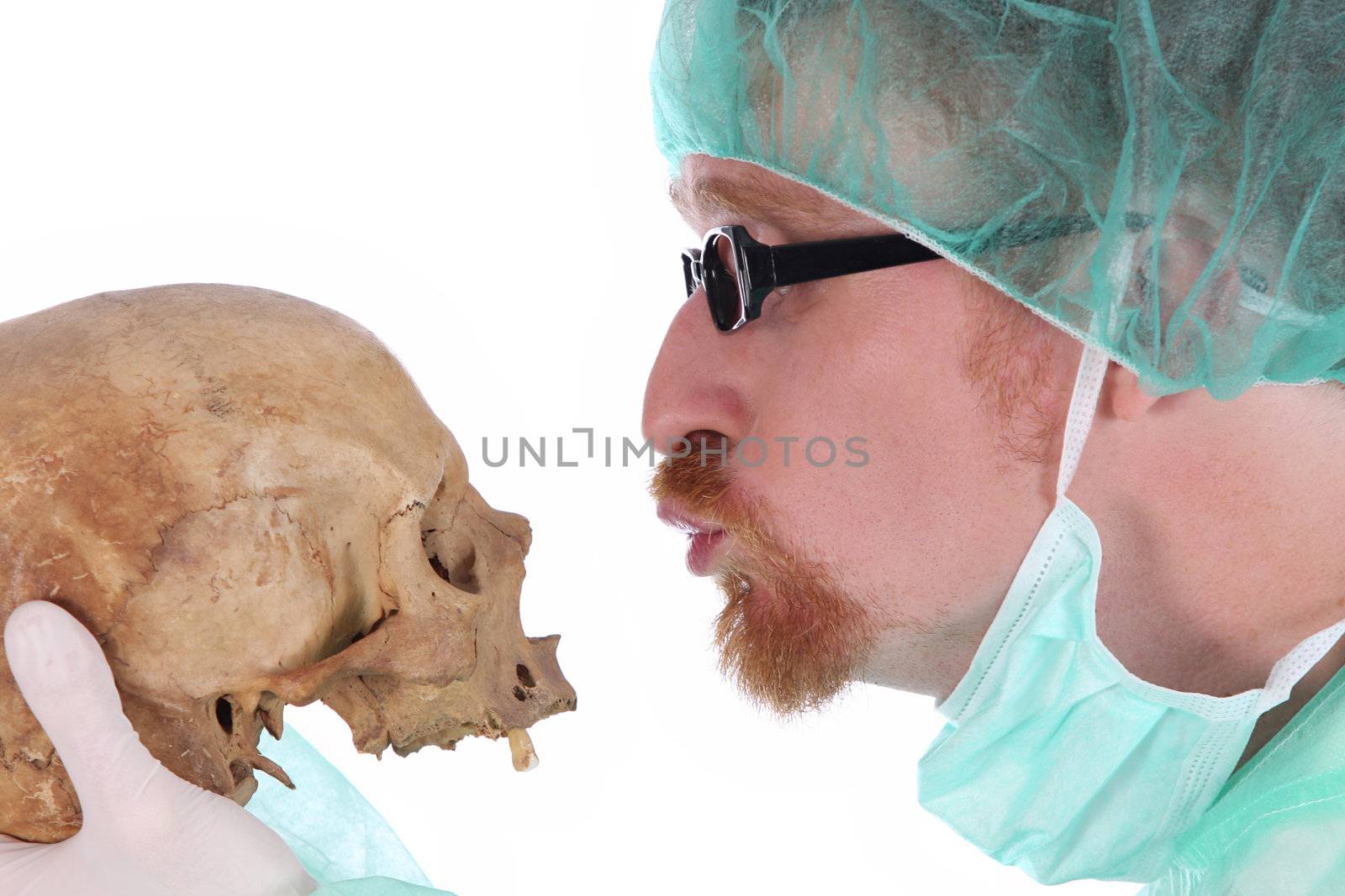surgeon with skull by vladacanon