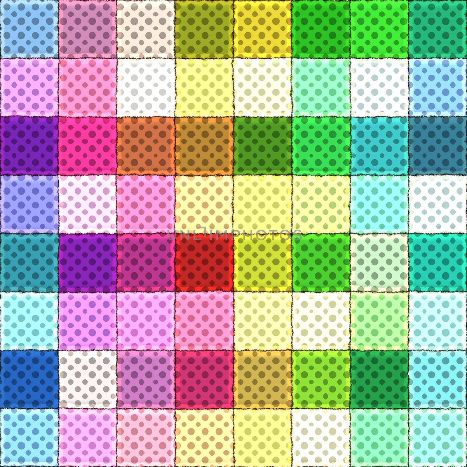 colorful rag pattern by weknow