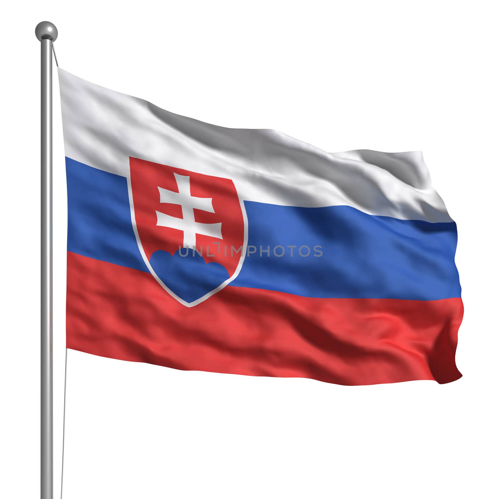 Flag of Slovakia (Isolated)