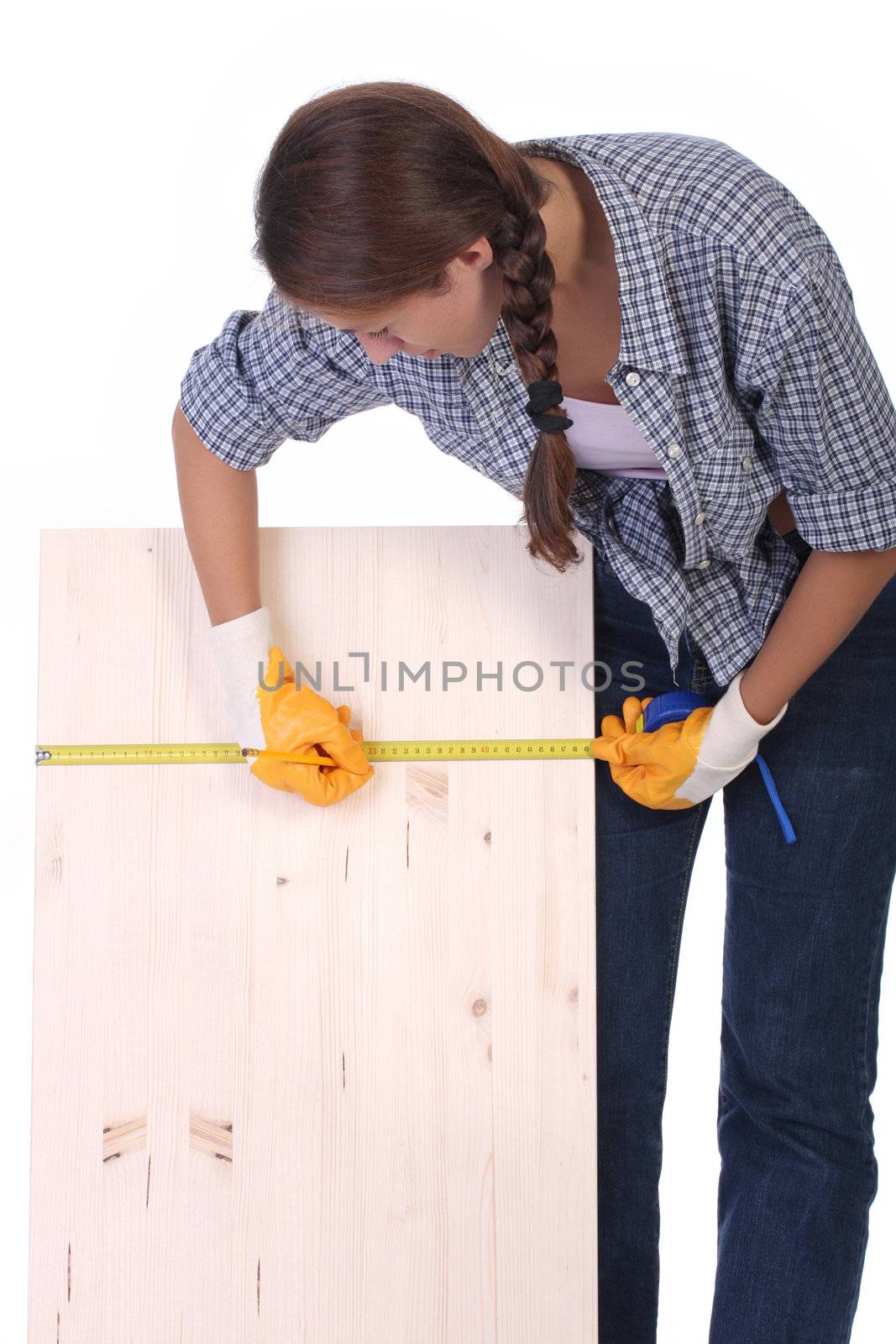 woman carpenter  by vladacanon
