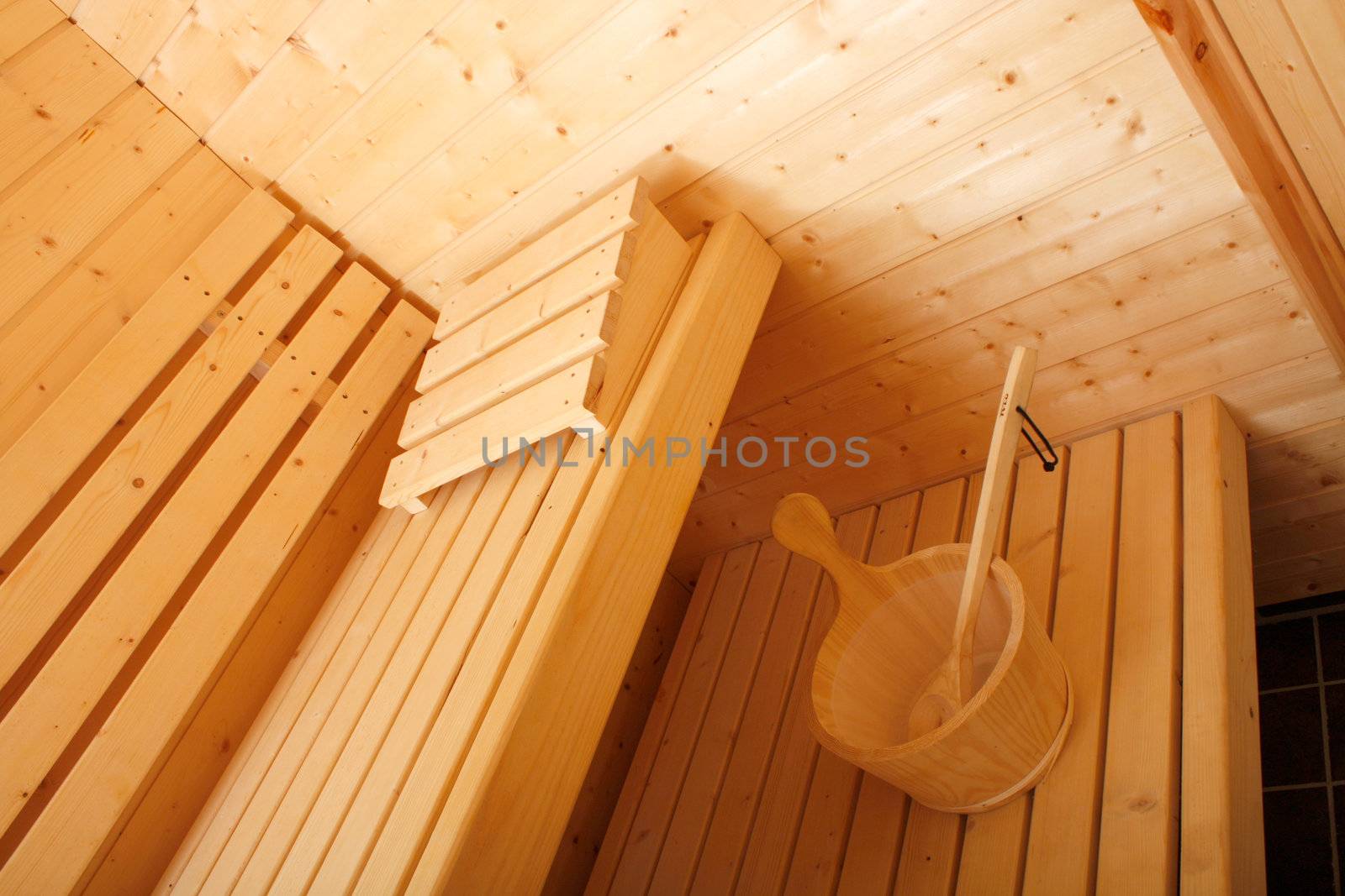 A beautiful sauna