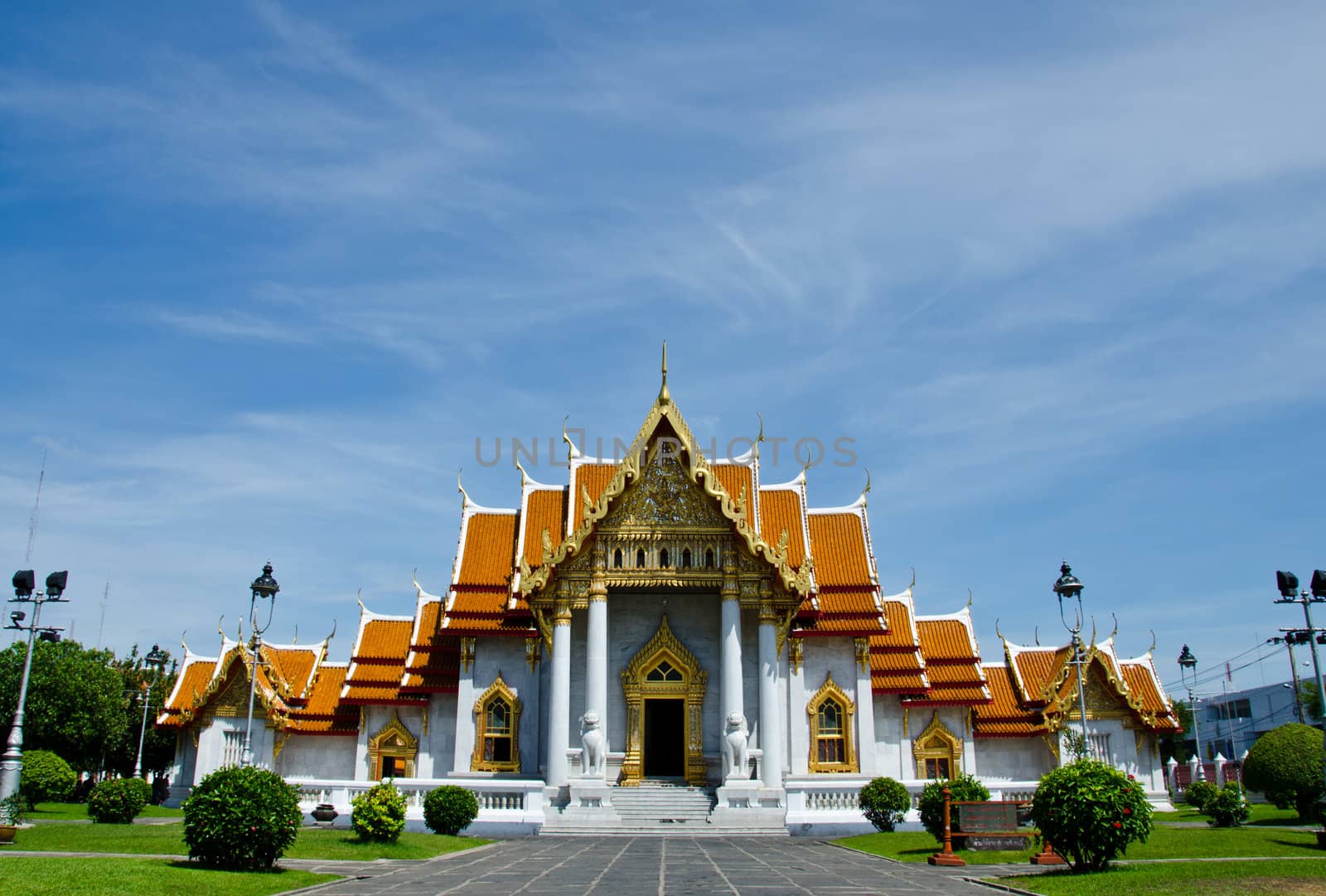 Wat Benchamabopitr Dusitvanaram, Bangkok, Thailand by chatchai
