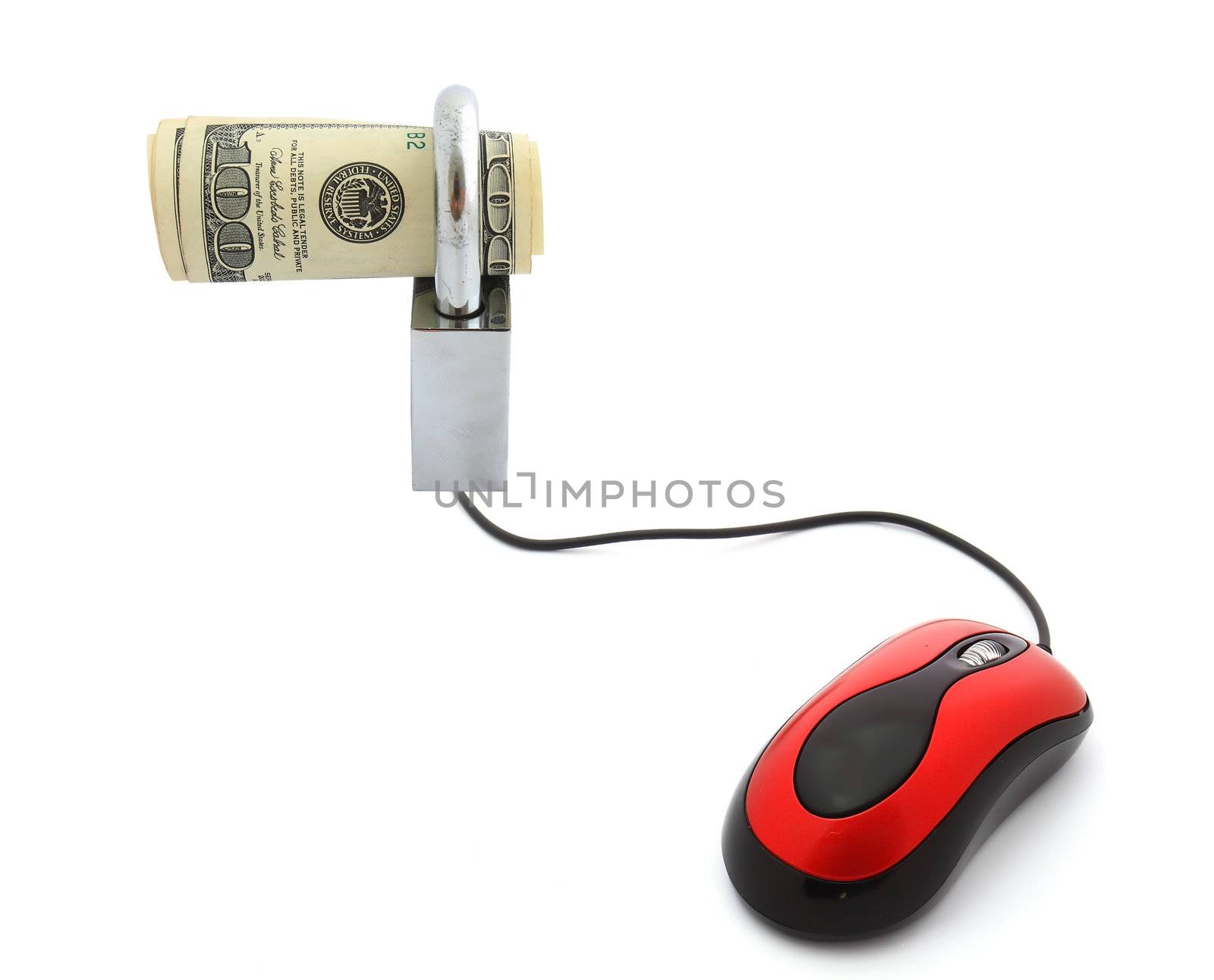 E-commerce - computer mouse and key money