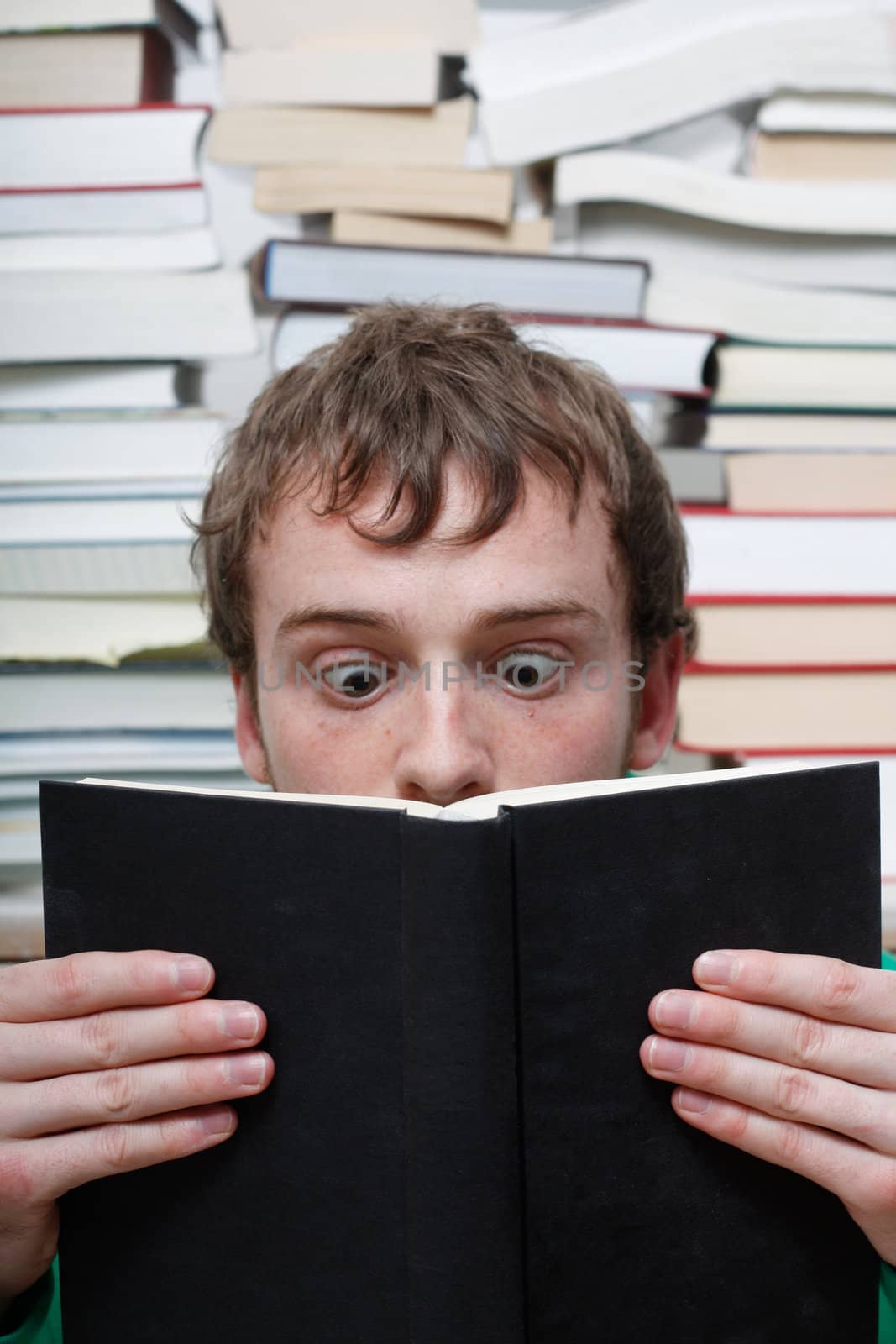 A man reading a book