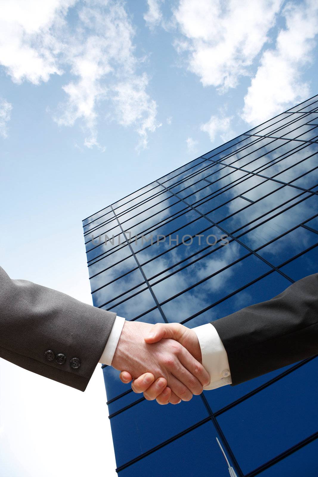 Business men shaking hands