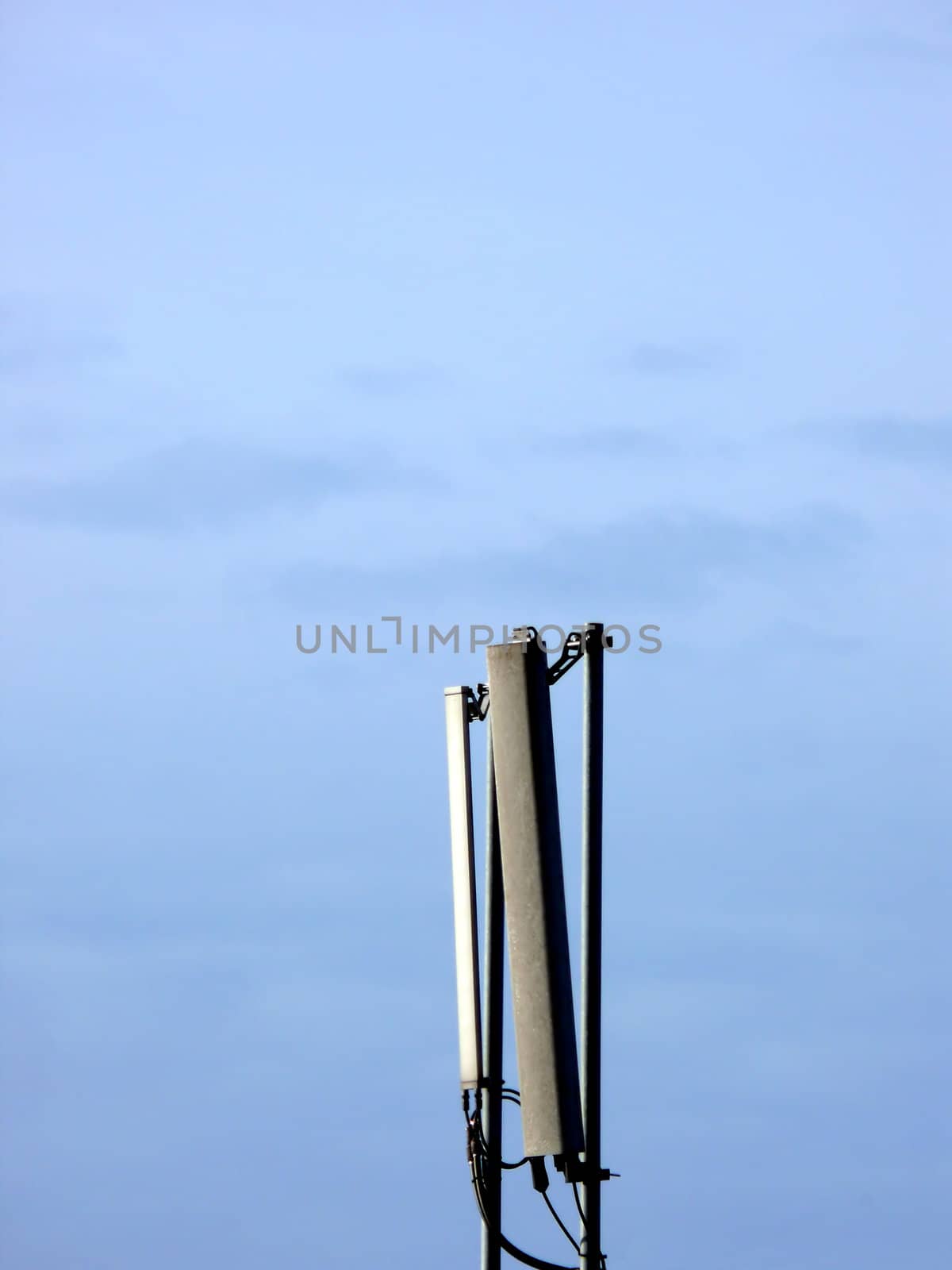 portrait of cellular phone network telecommunication antenna