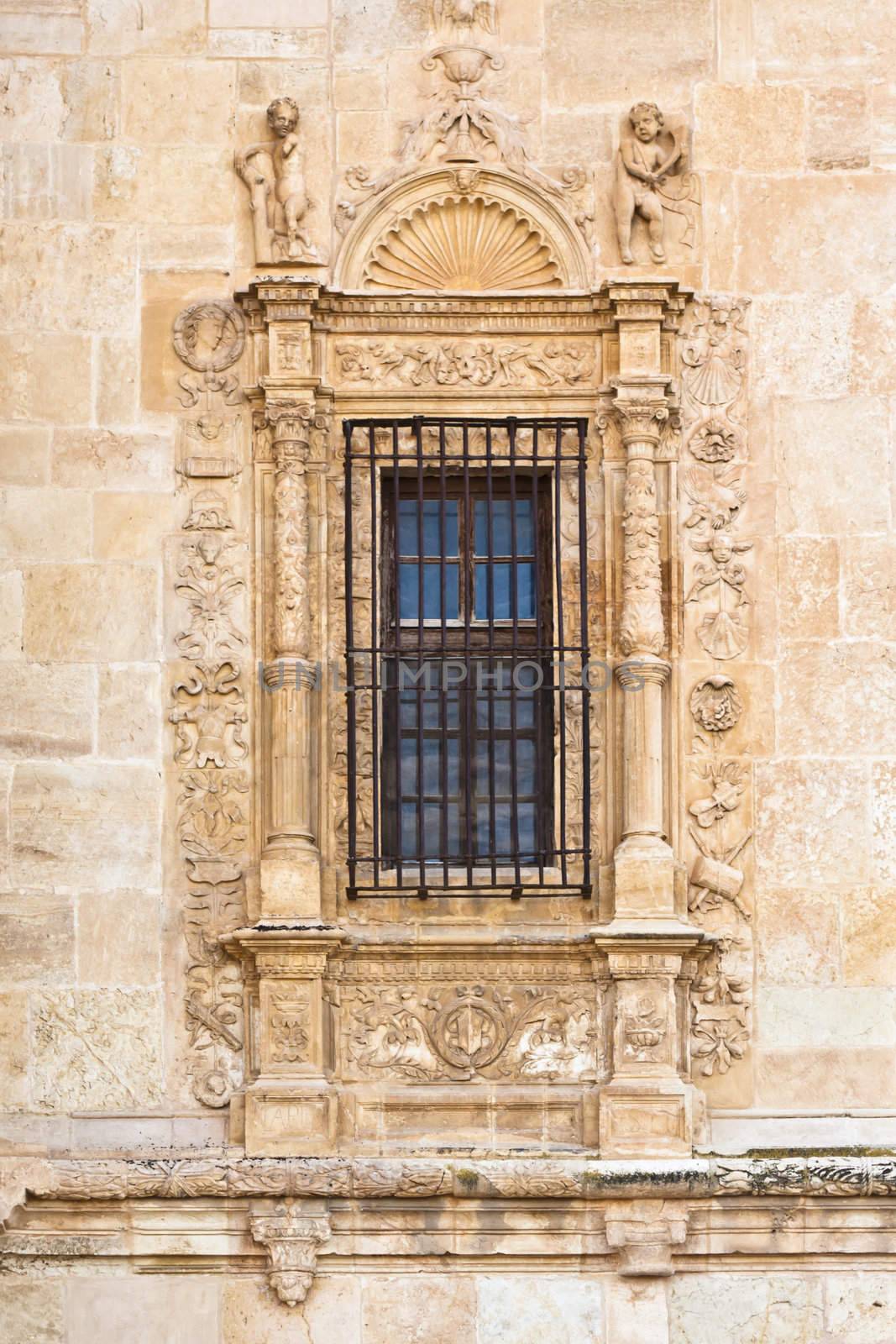 Vintage window in ancient monastery by kasto