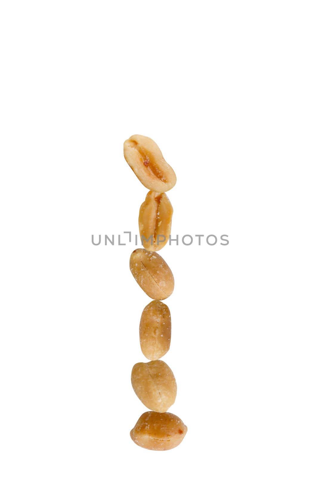 Peanuts isolated on white