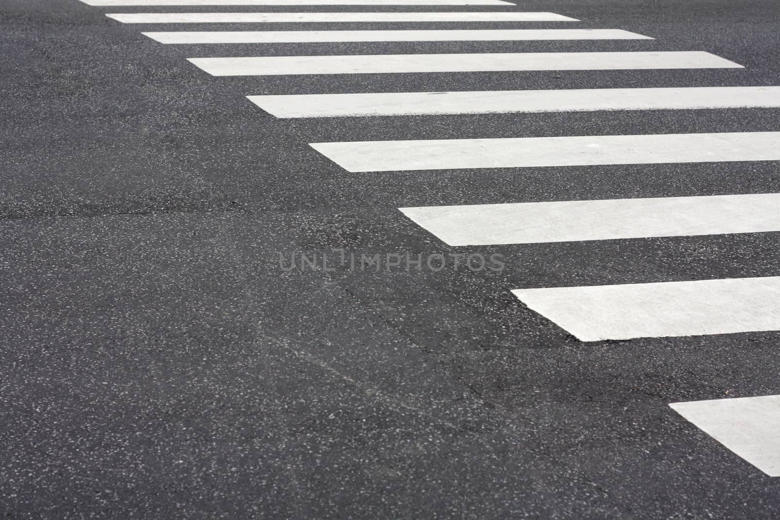 A pedestrian crossing in the city