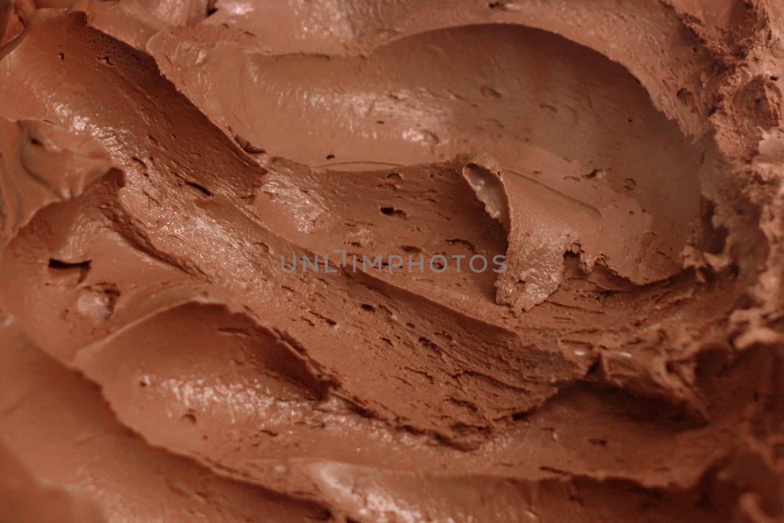 Delicious chocolate ice cream background