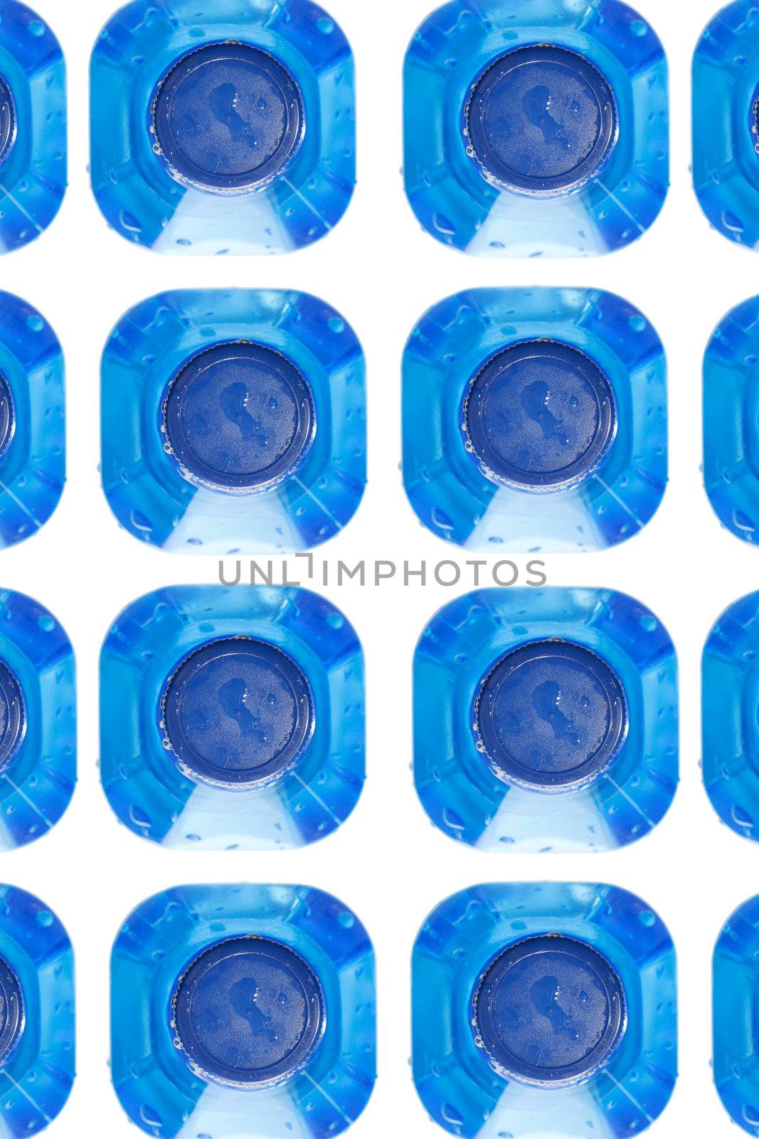 Water bottles isolated on white