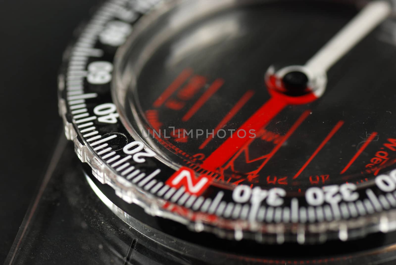 picture ofa magnetic compass