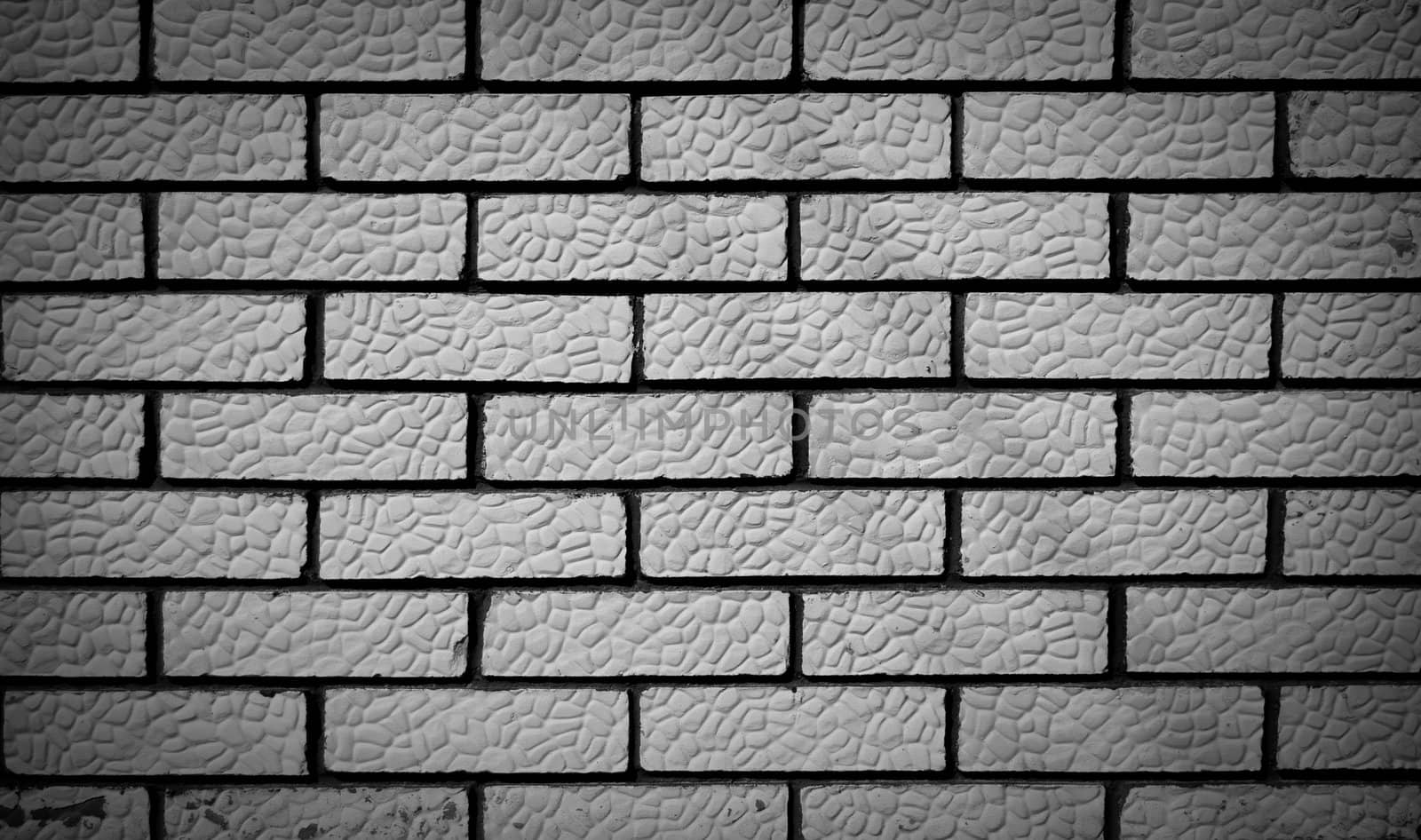 black and white brick background by Artificiu