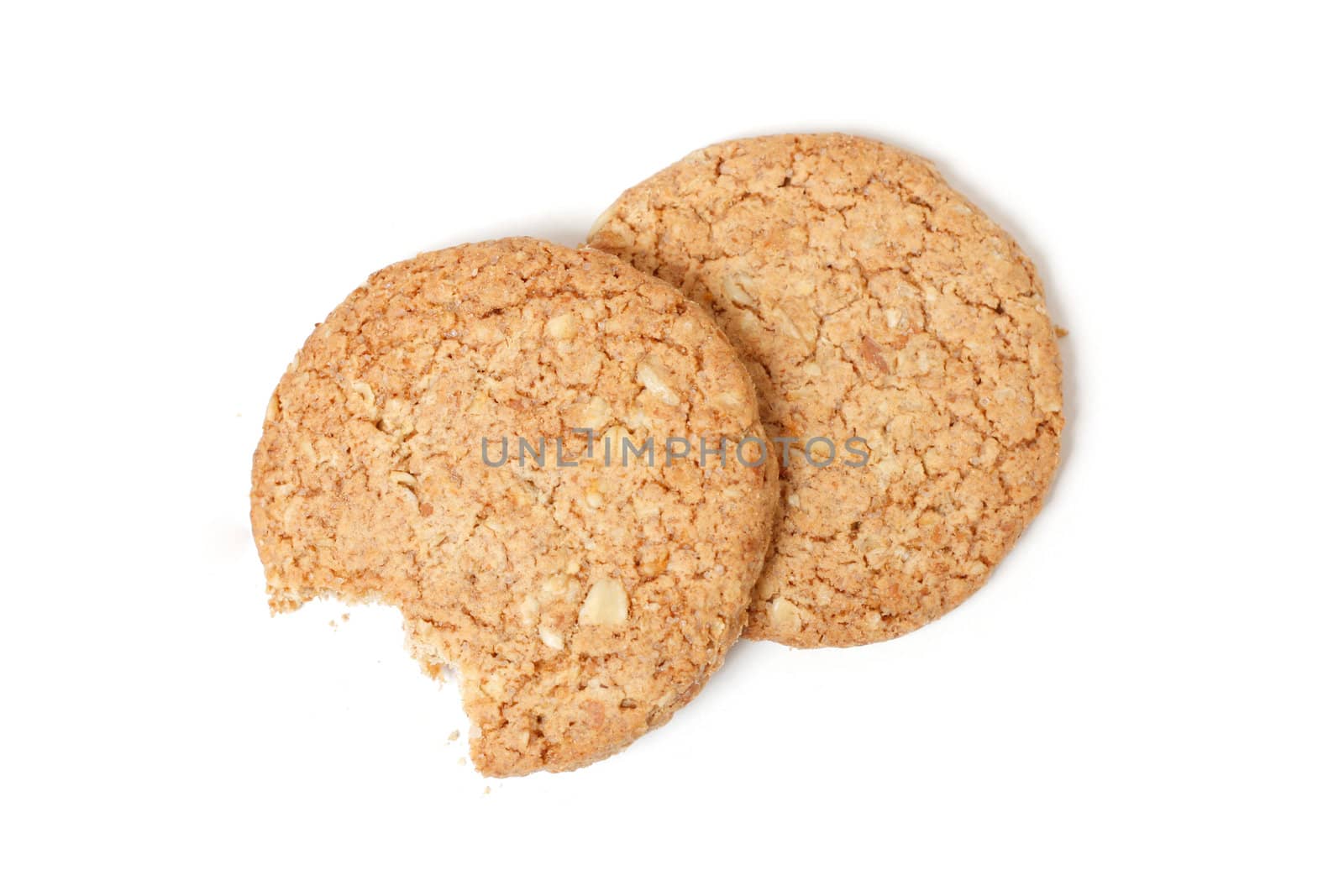 Biscuits isolated on a white bg