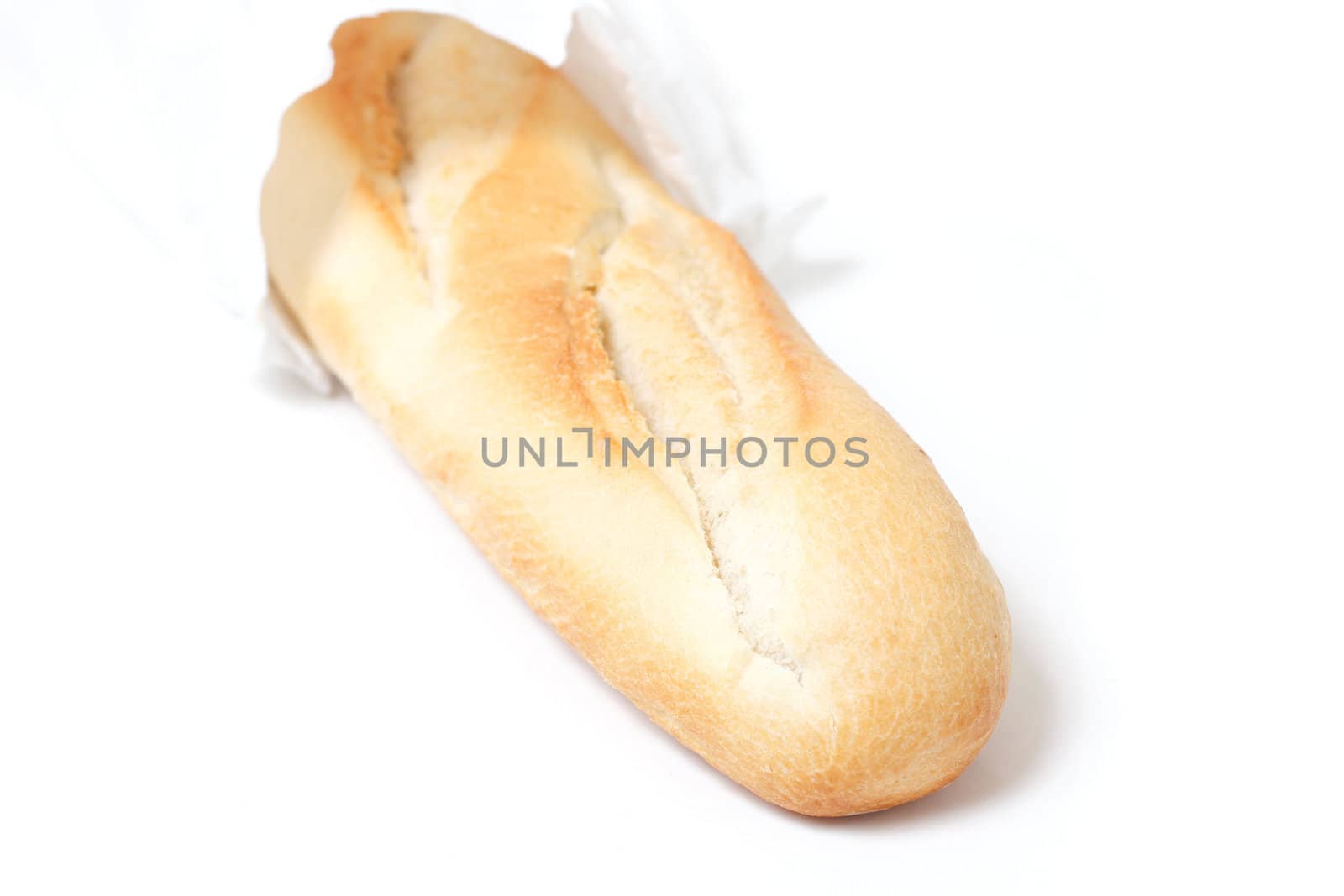 A French baguette in a bag