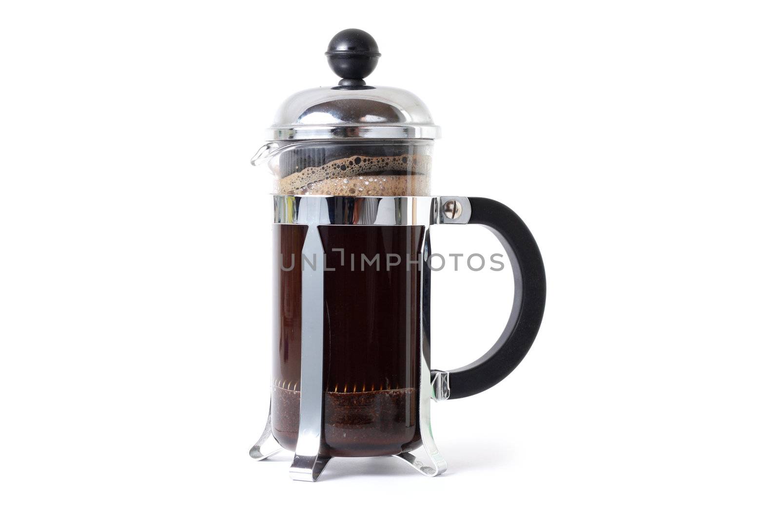 A coffee press isolated in a studio