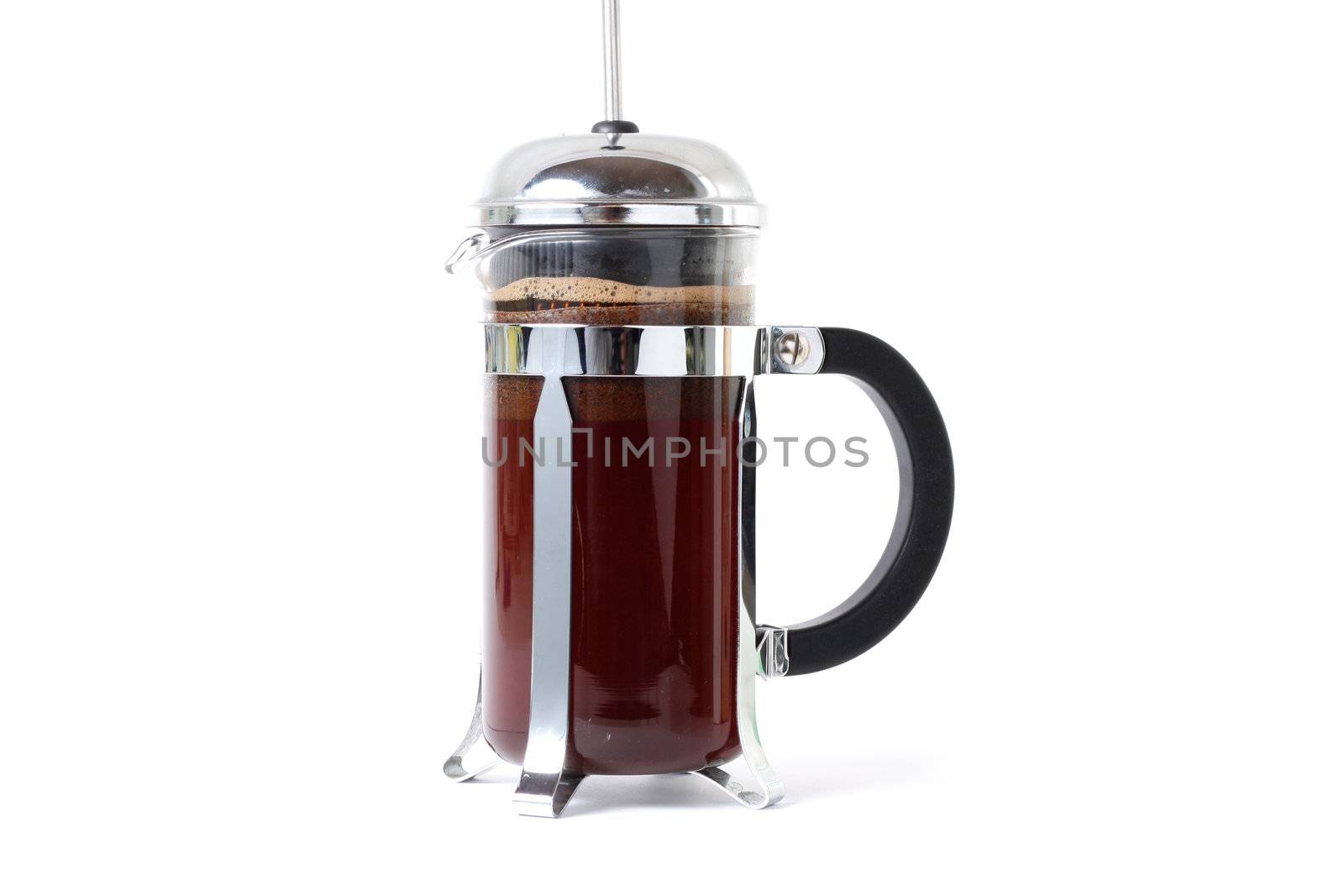 A coffee press isolated in a studio