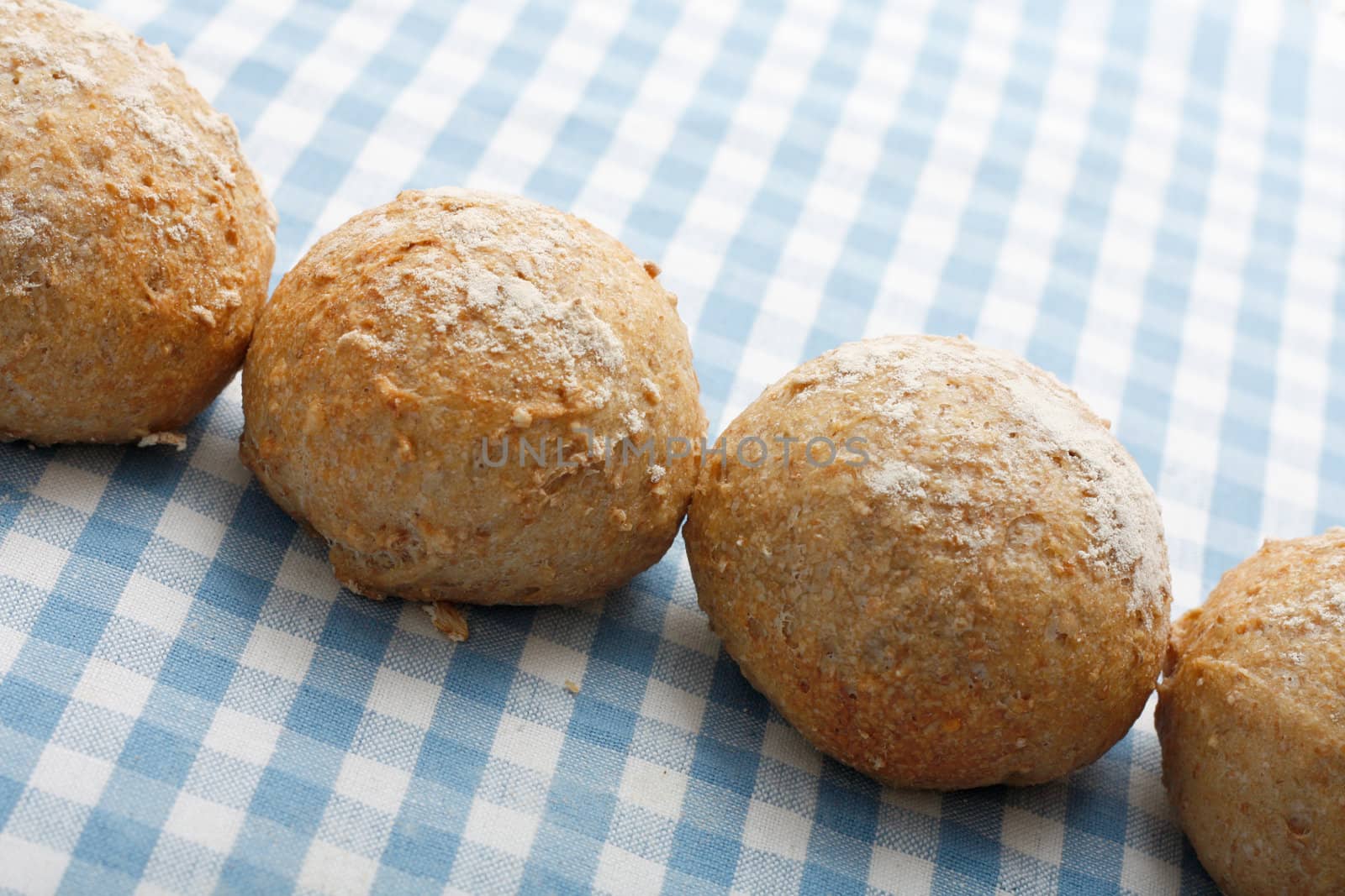 Whole meal bread rolls by leeser