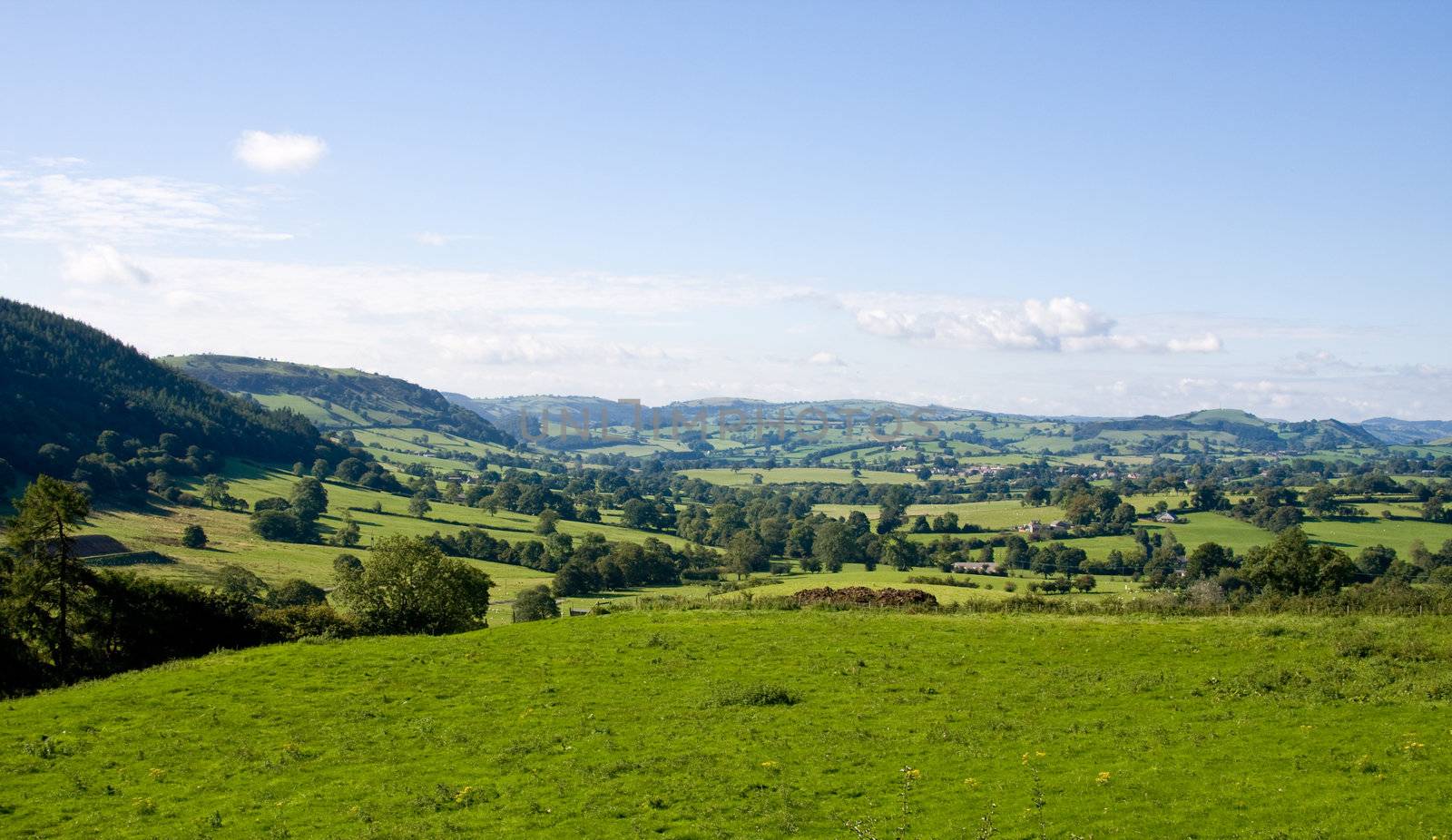 Rolling countryside in Wales by steheap