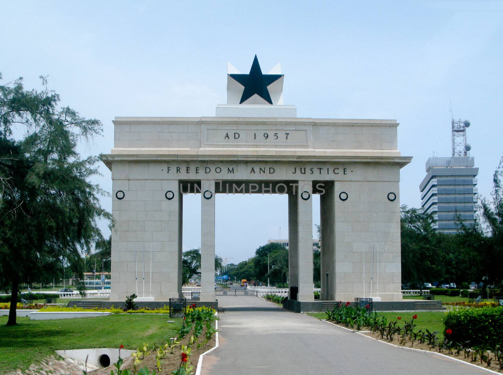 Freedom and Justice Arch in Accra in Ghana by steheap