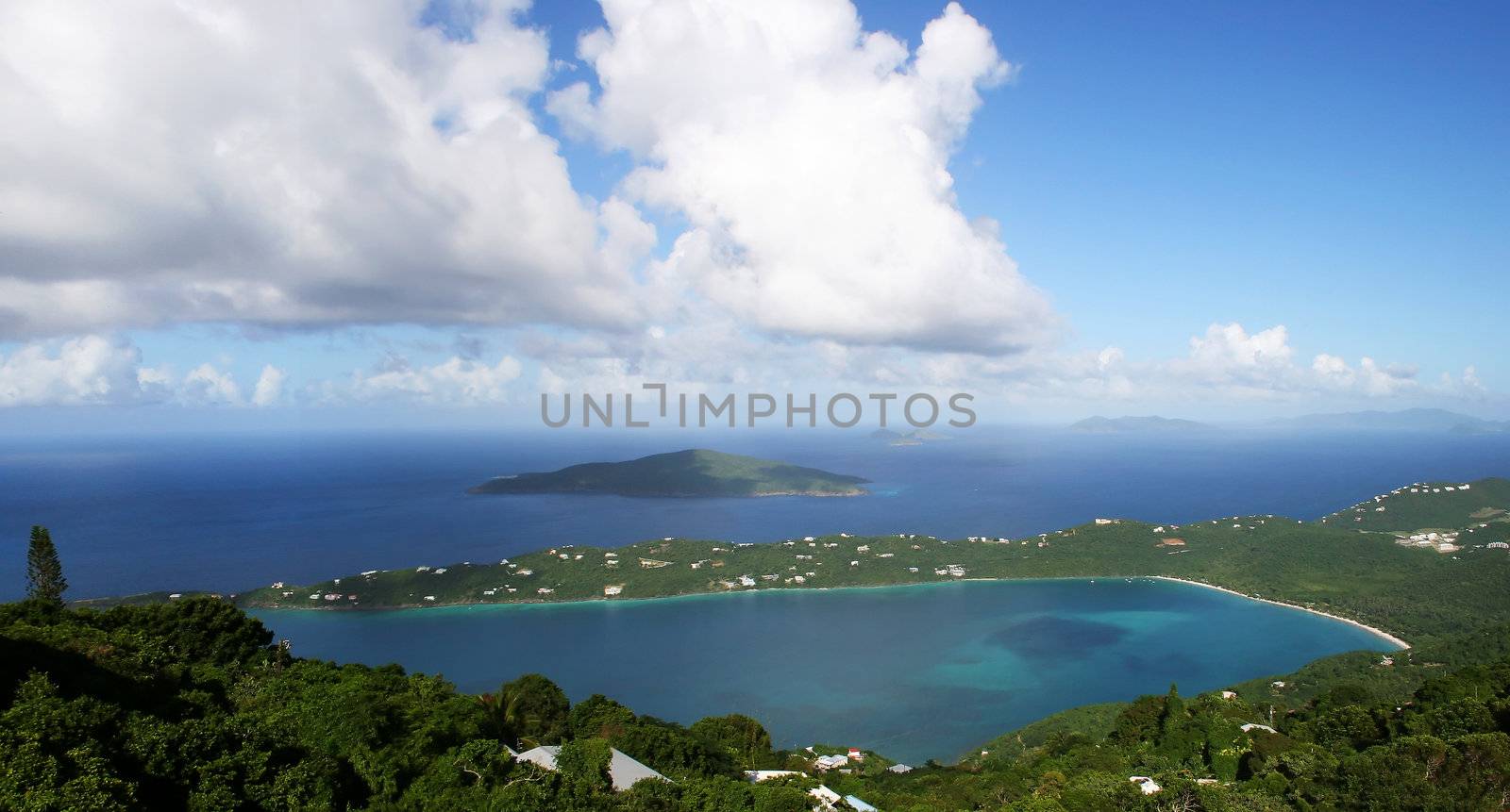 Magen Bay on St Thomas in the Caribbean