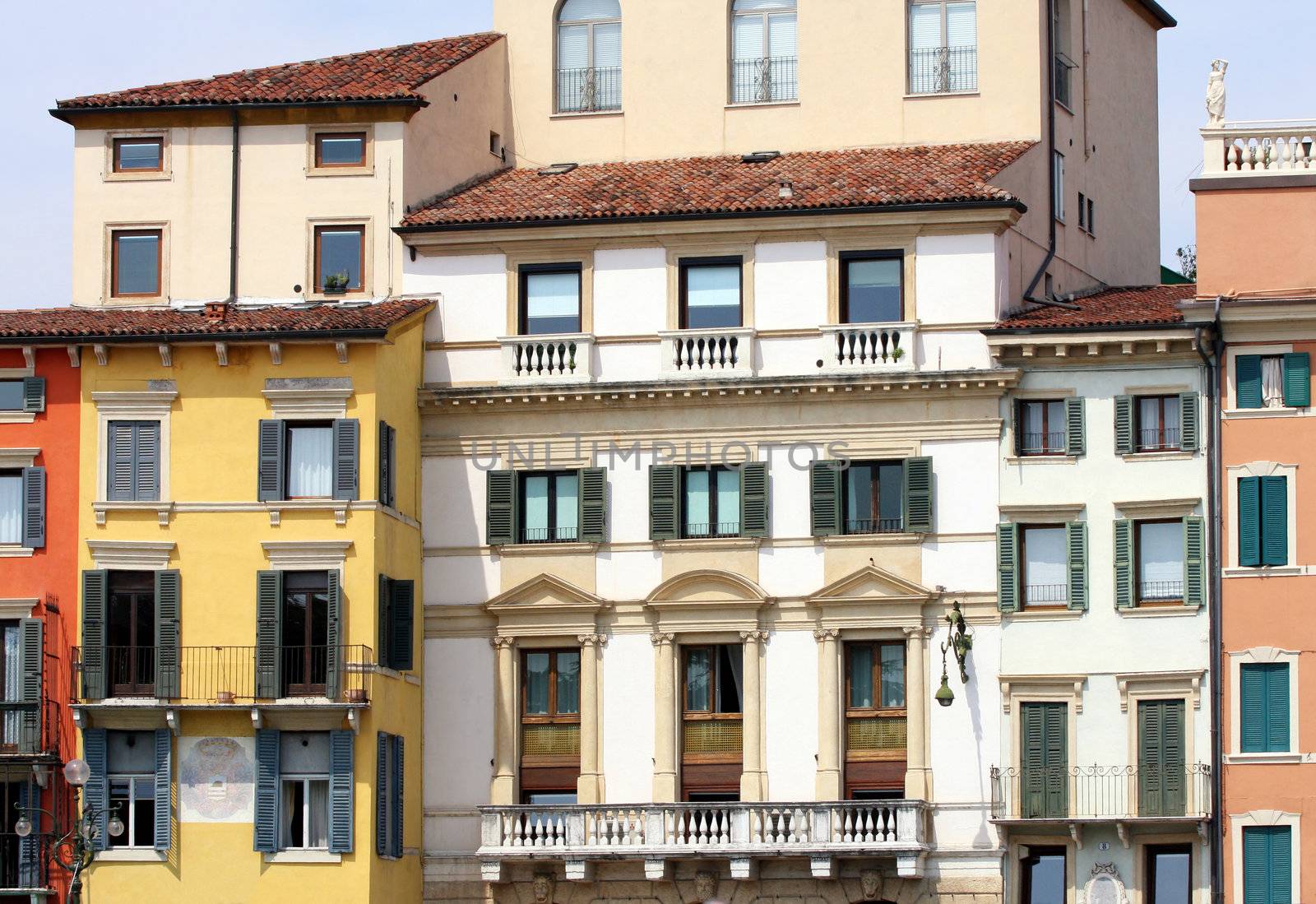details facade in Verona, Italy