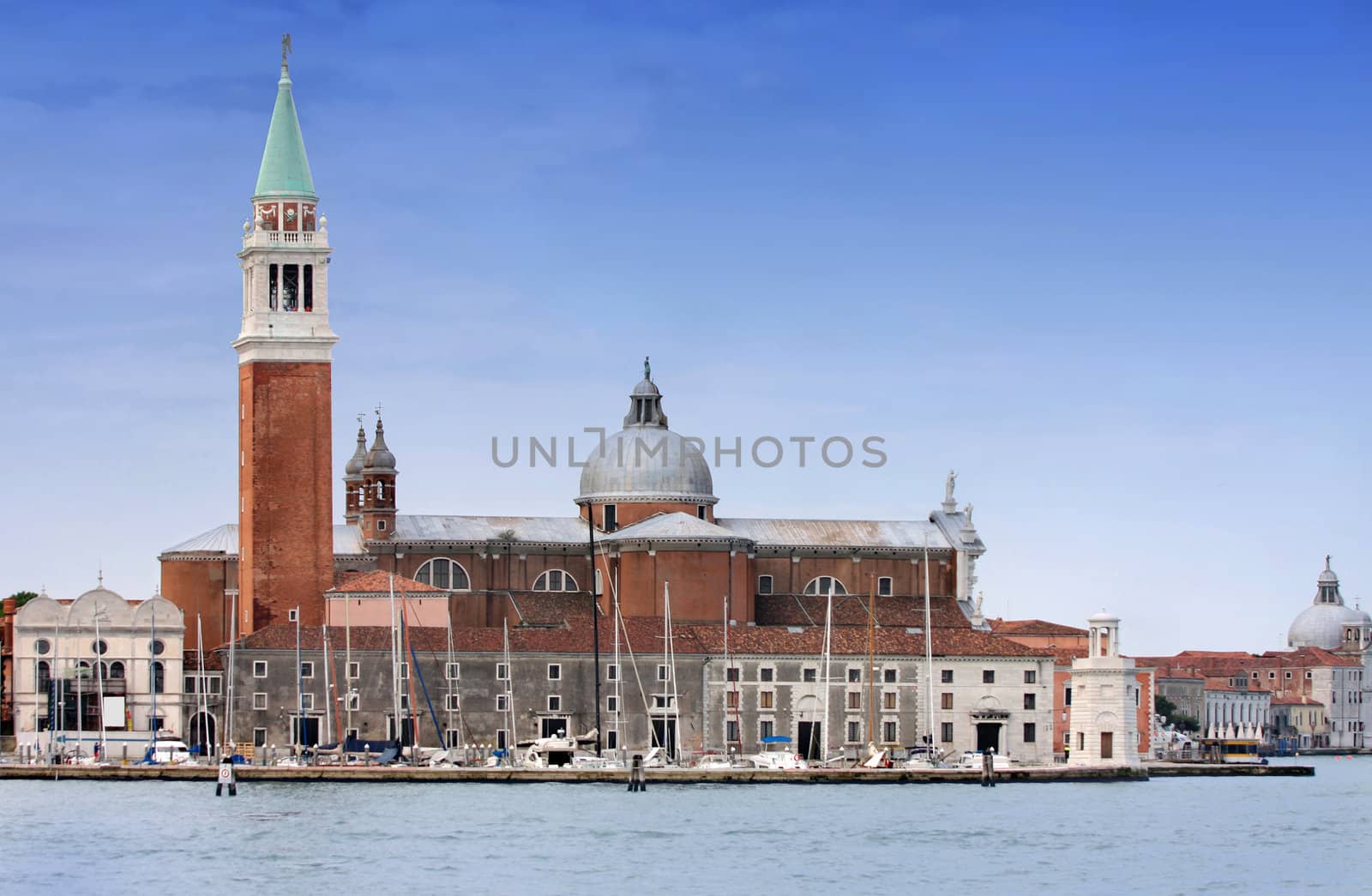 details Saint Georgio Island in Venice, Italy