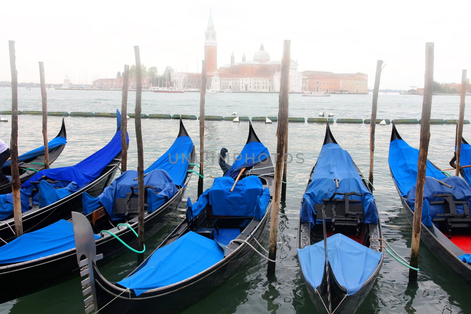 Saint Georgio Island and Gondola in Venice, Italy