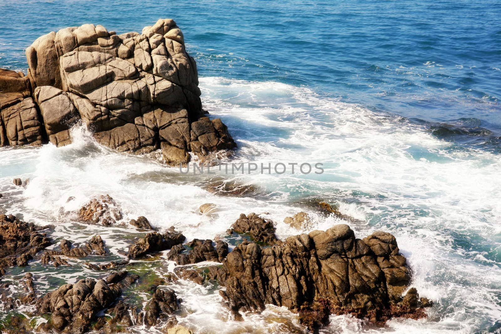 sea shore, Costa Brava landscape near Lloret de Mar (Spain)