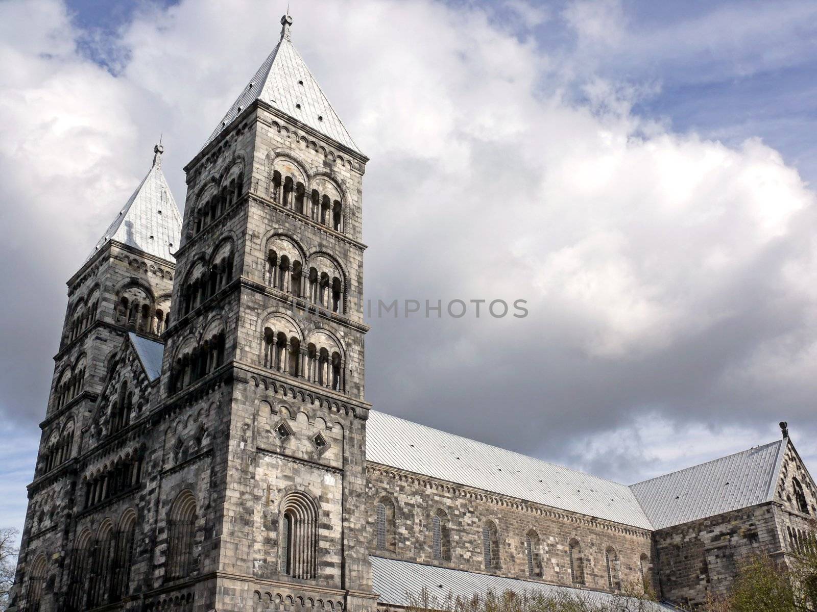 portrait of Cathedral of Lund, Sweden built 1085